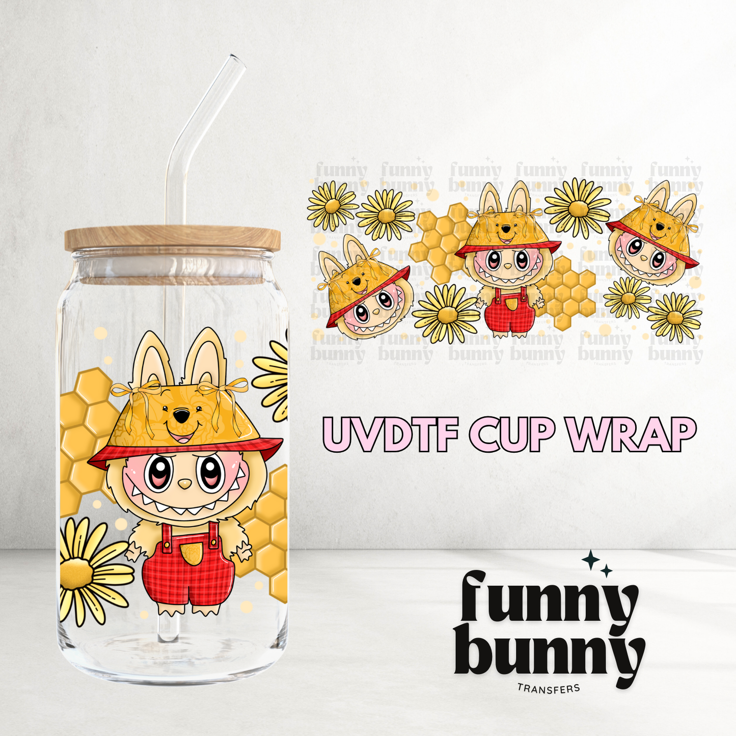 Labu Honey Bear - 16oz UVDTF Cup Wrap