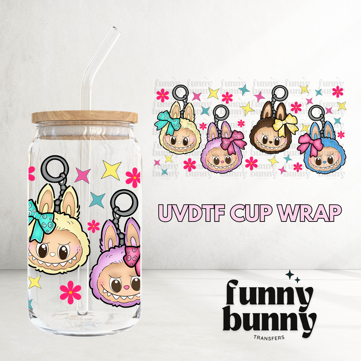 Labu Keychains - 16oz UVDTF Cup Wrap