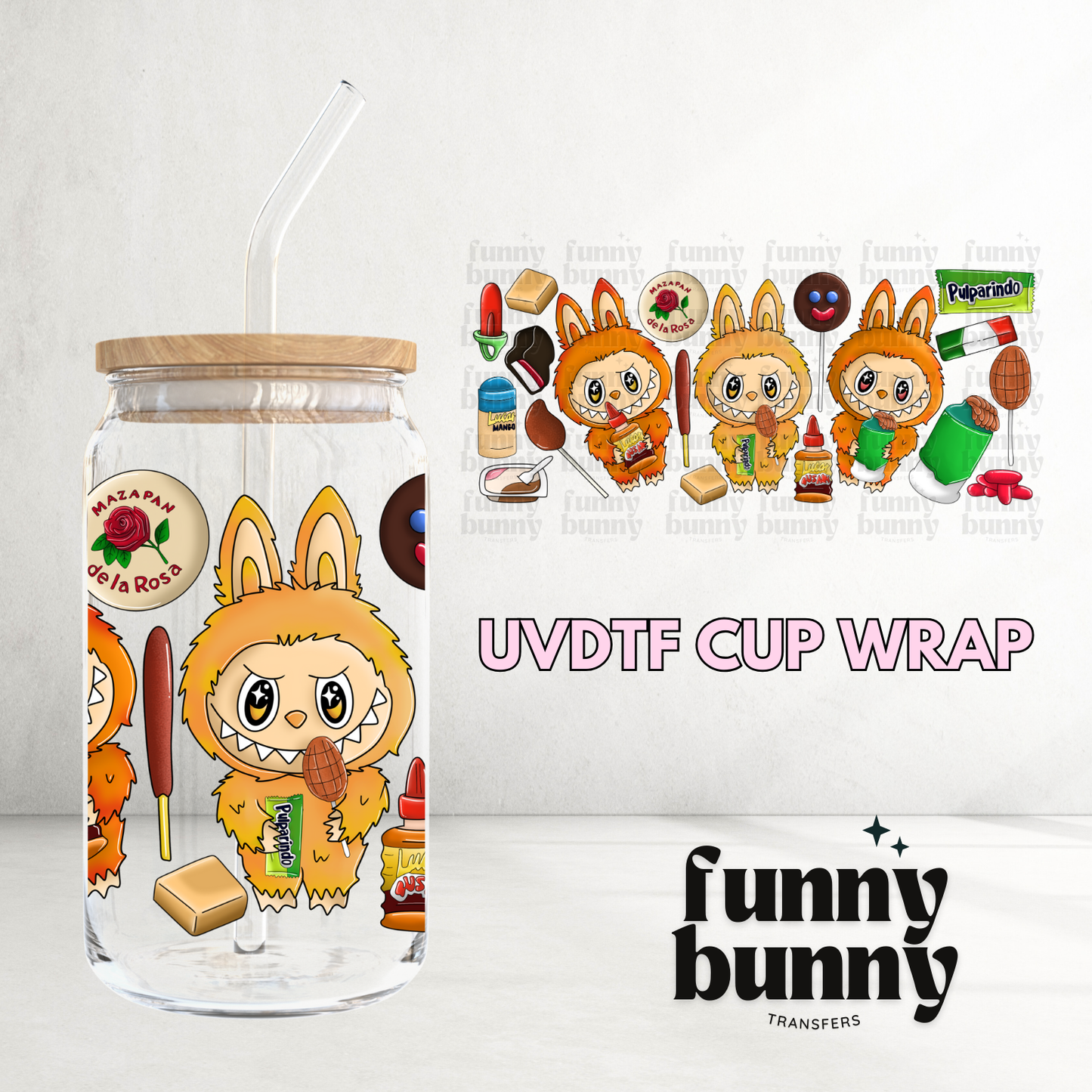 Labu Mexican Sweets - 16oz UVDTF Cup Wrap