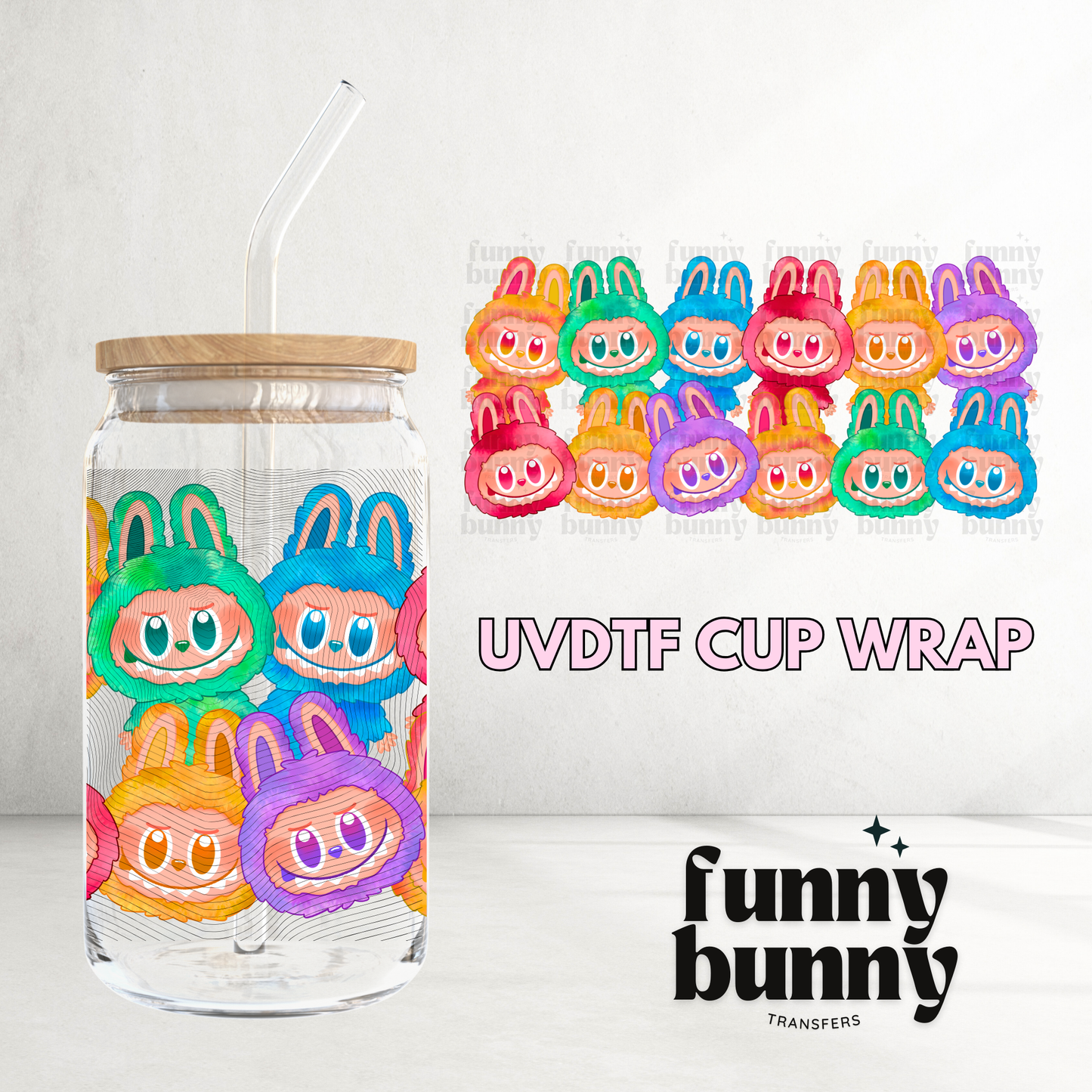 Labu V3 Big Into Energy - 16oz UVDTF Cup Wrap