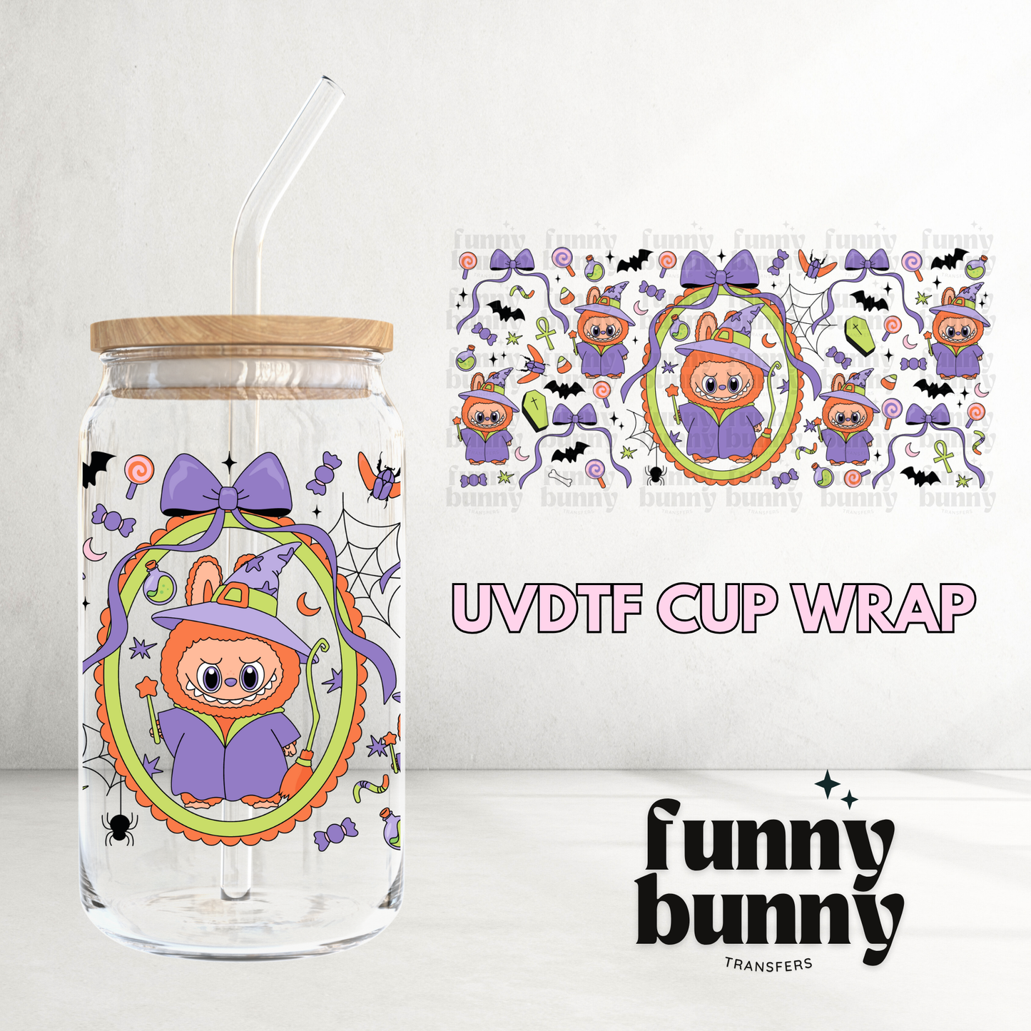 Labu Witch - 16oz UVDTF Cup Wrap