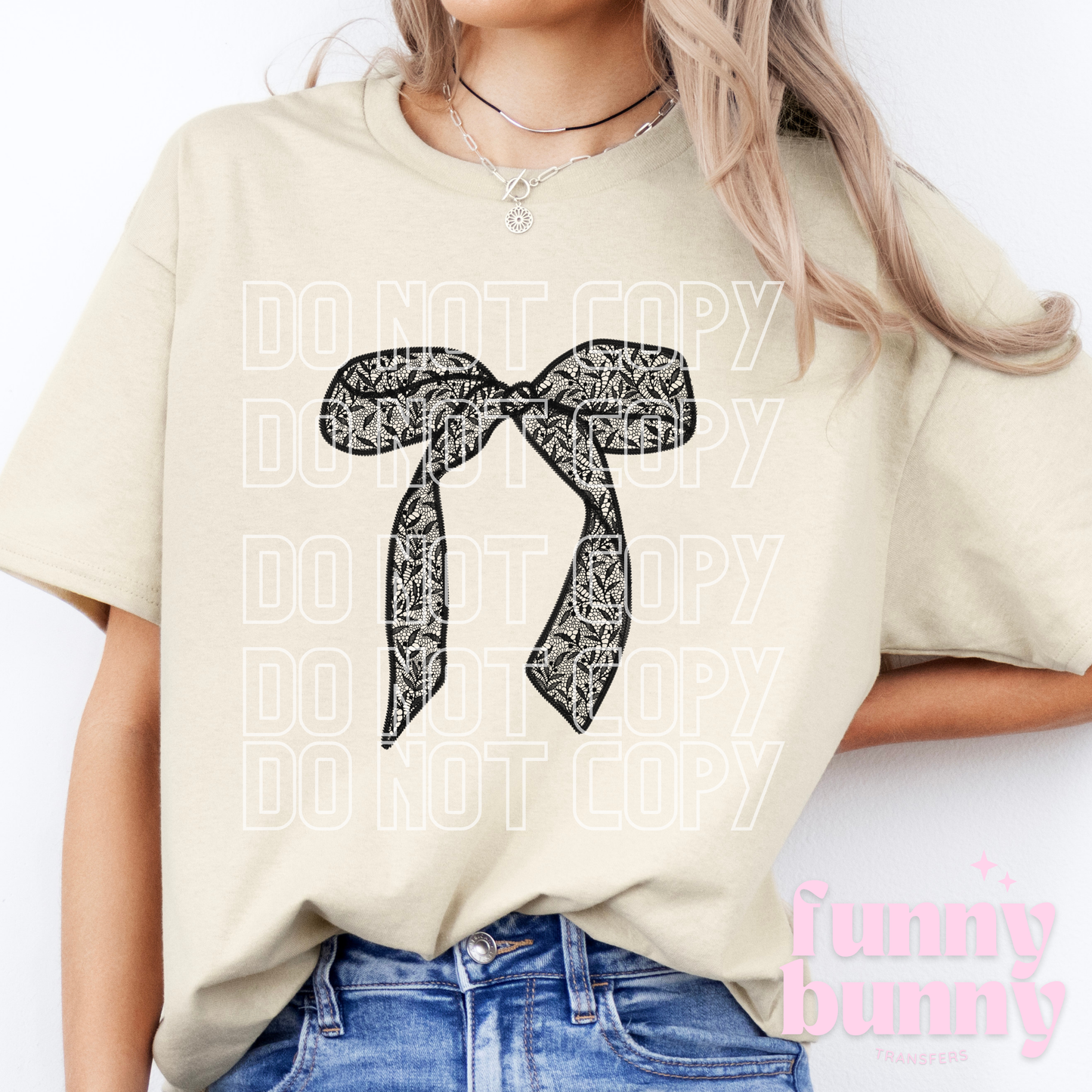 Lace Bow - DTF Transfer