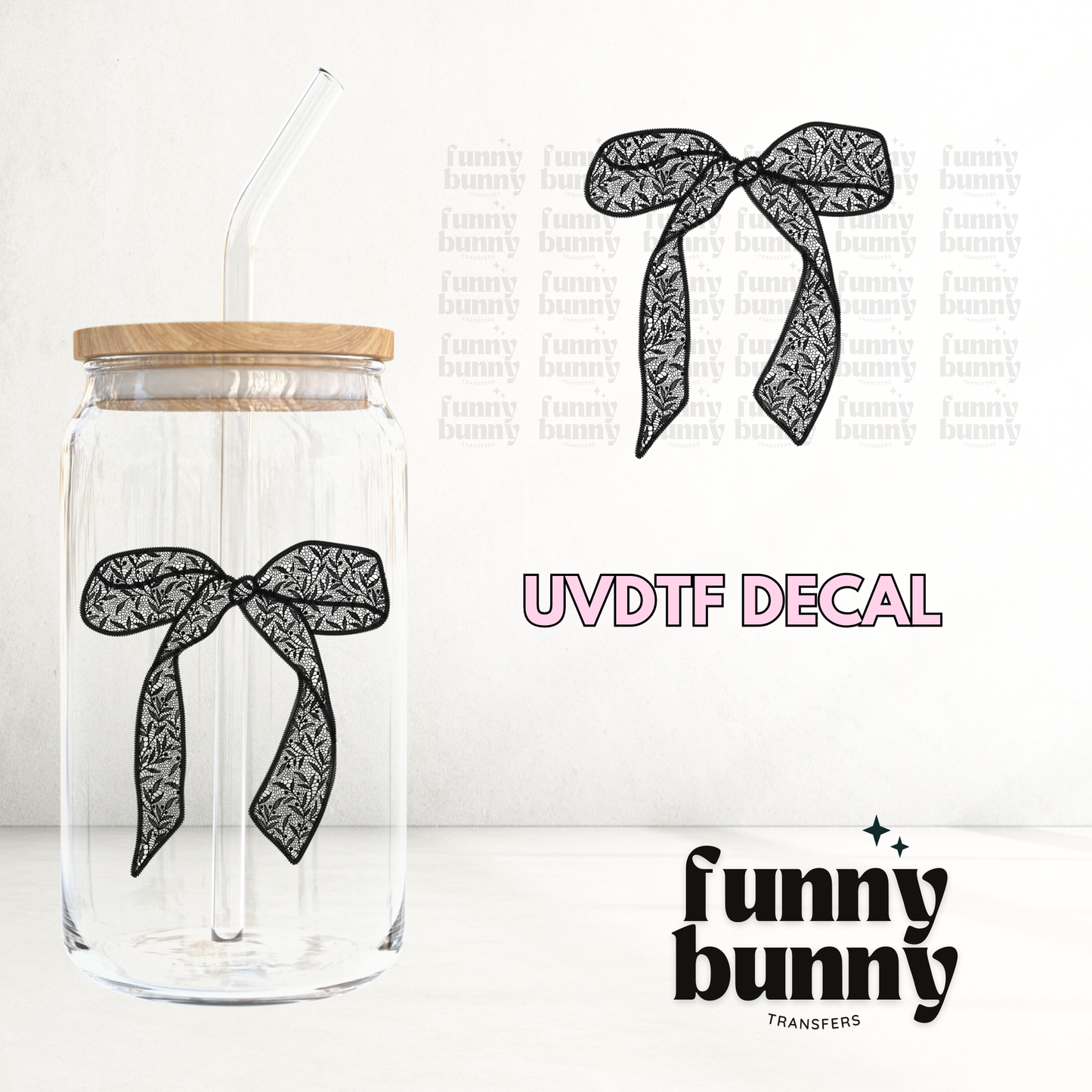 Lace Bow - UVDTF Decal