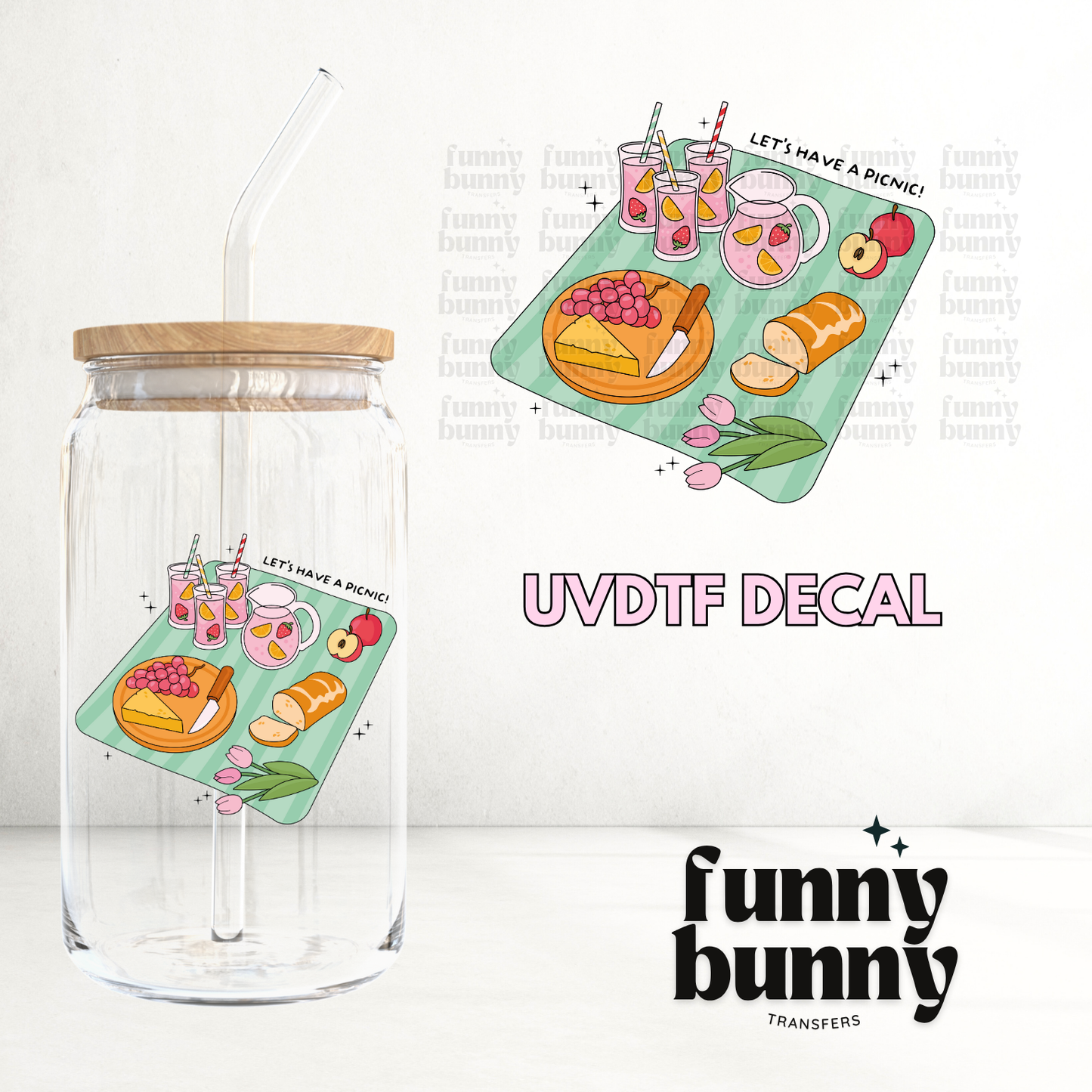 Lets Have A Picnic - UVDTF Decal