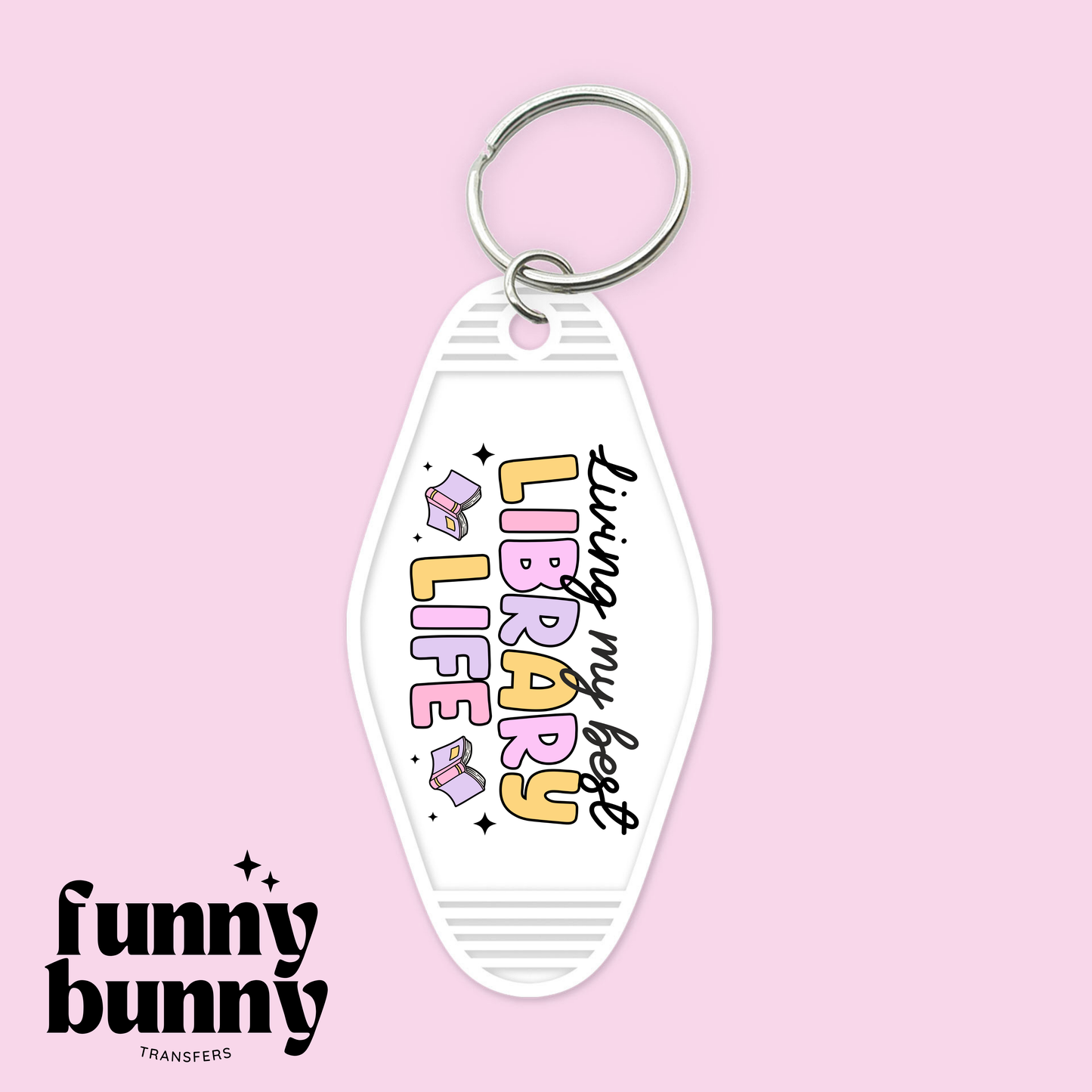 Library Life - Motel Keychain