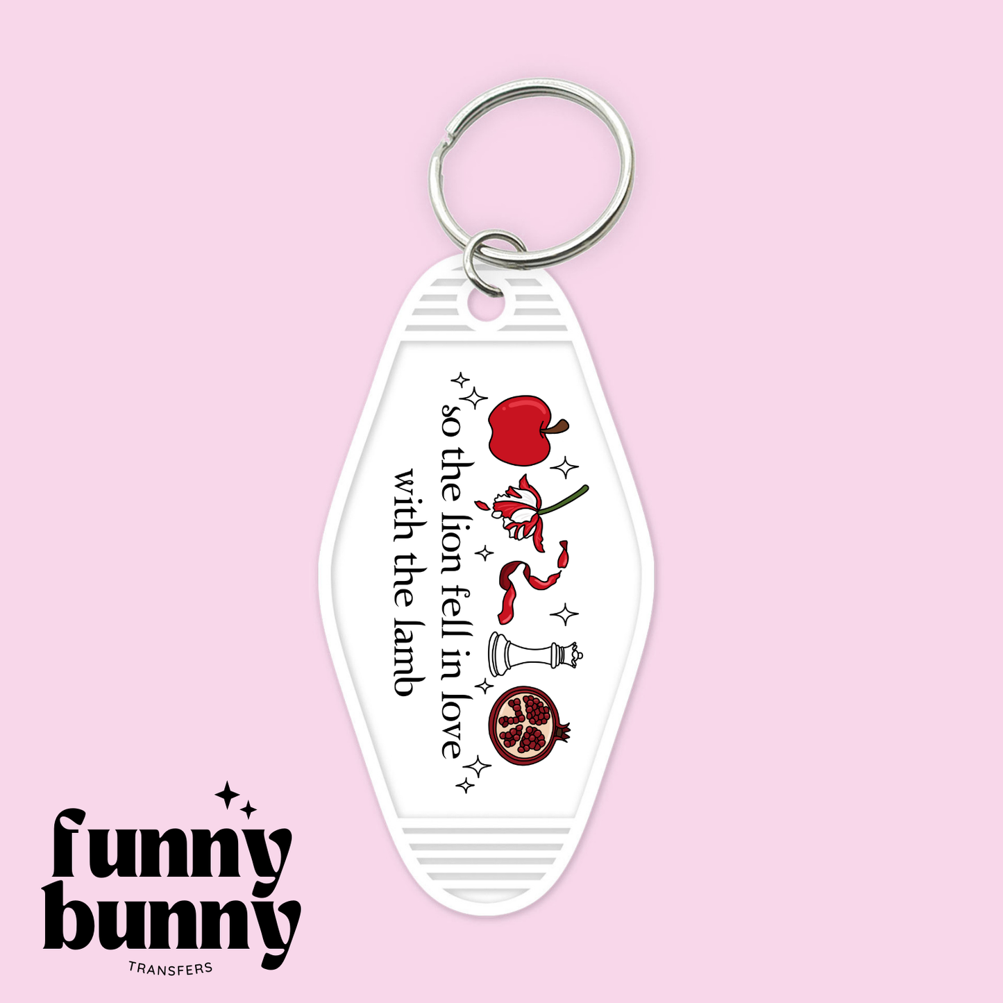 Lion Love Lamb - Motel Keychain