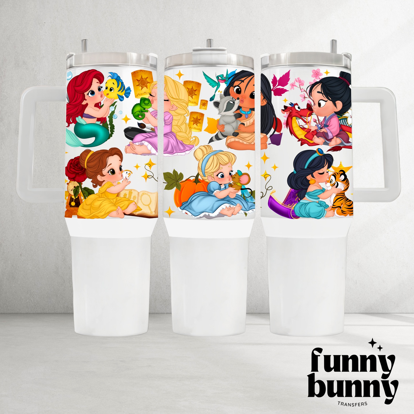 Little Princesses - 40oz UVDTF Tumbler Wrap
