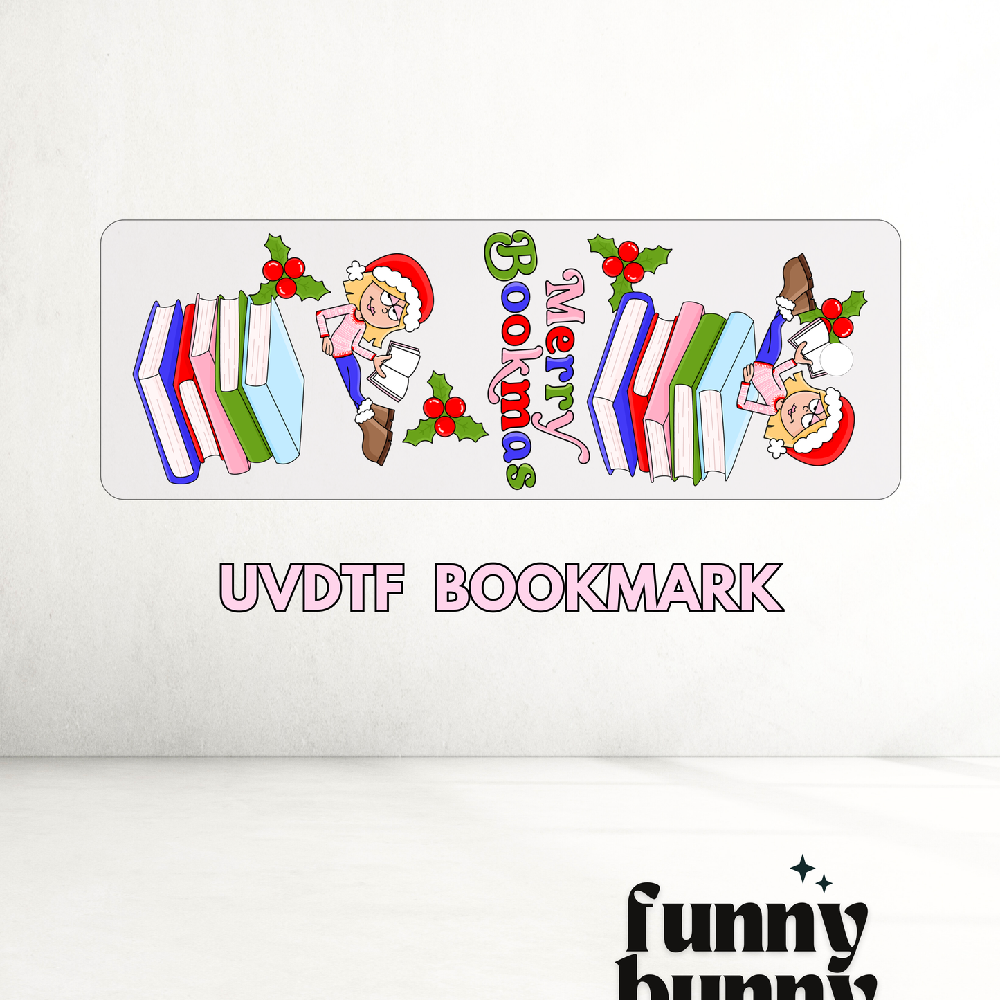 Lizzie Merry Bookmas - UVDTF Bookmark Decal