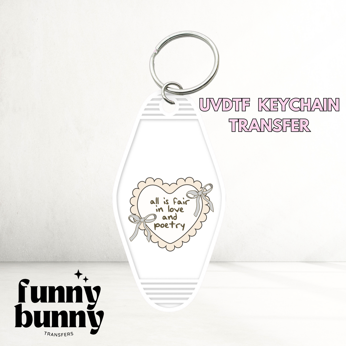 Love & Poetry - Motel Keychain