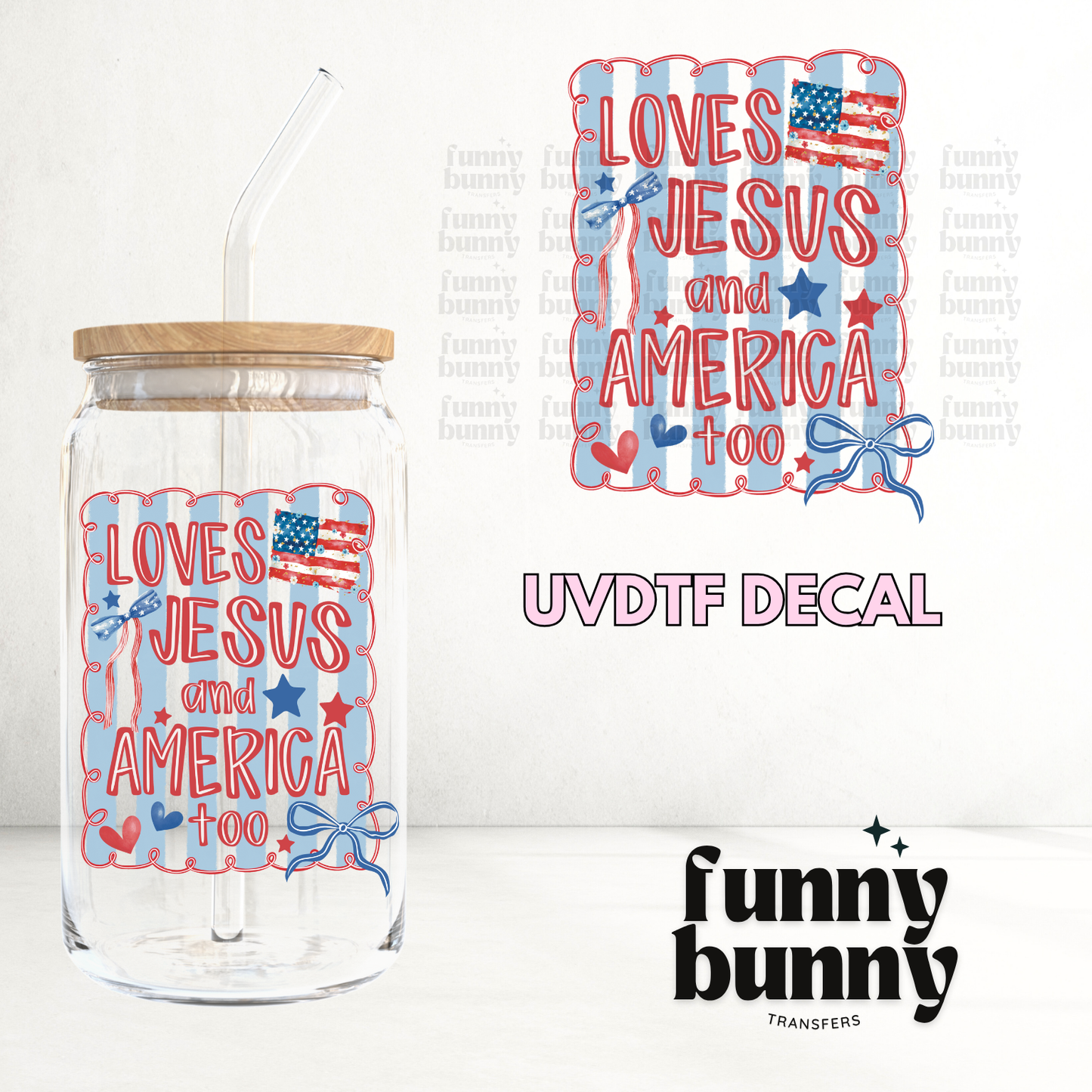 Loves Jesus - UVDTF Decal