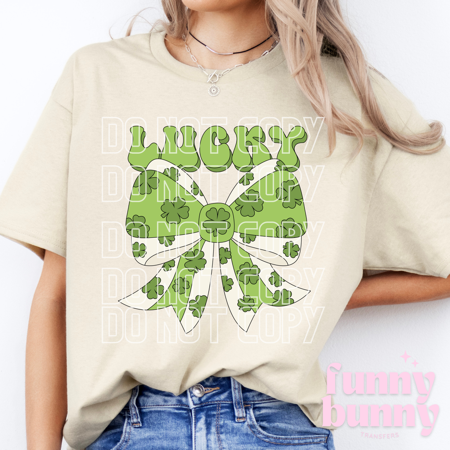 Lucky Clover Bow - DTF Transfer