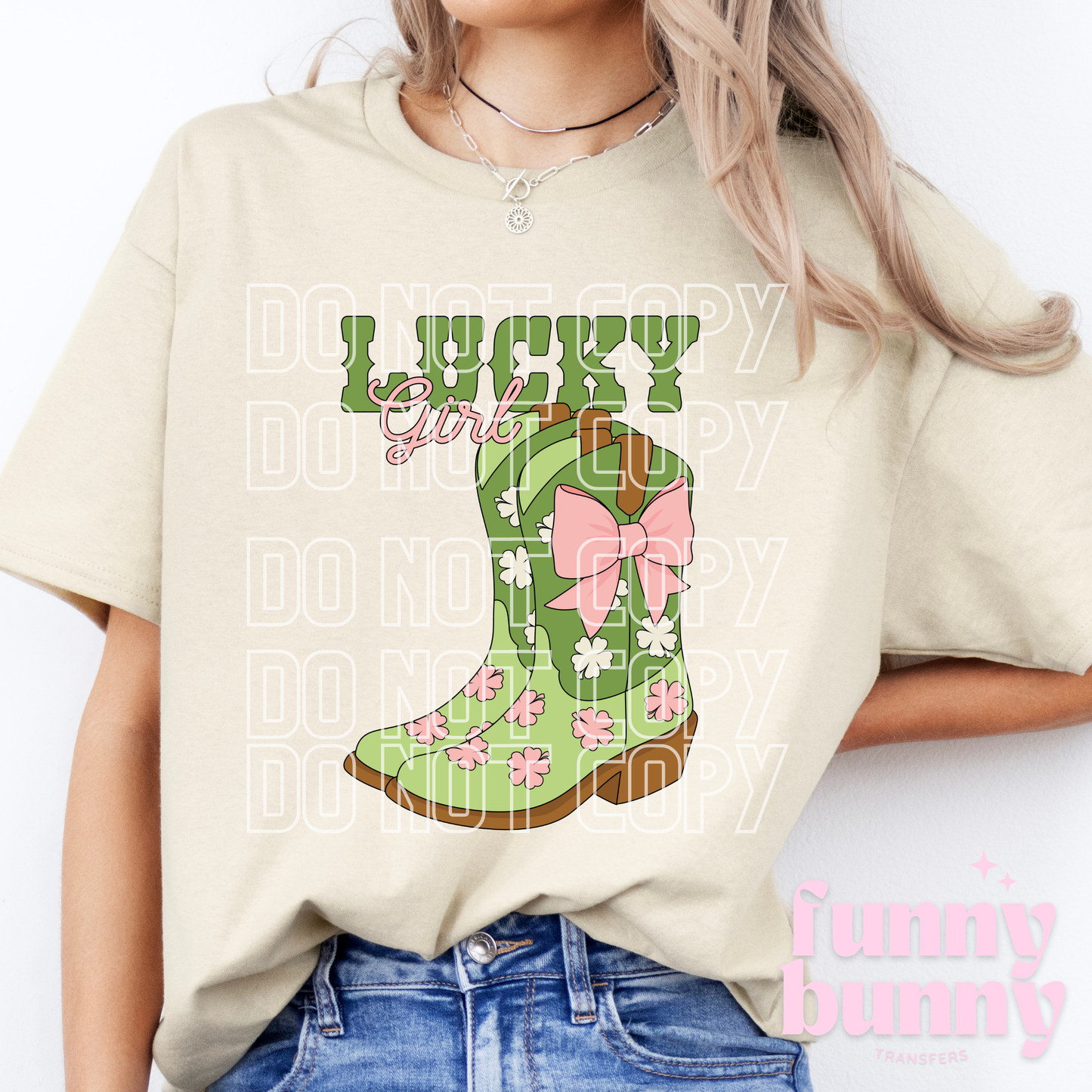 Lucky Girl Boots - DTF Transfer