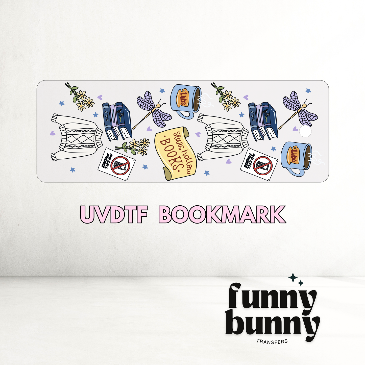 Luke's Book Club - UVDTF Bookmark Decal