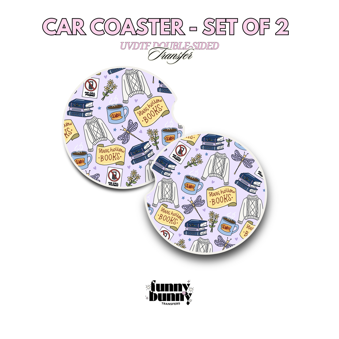 Luke's Book Club - UVDTF Coaster