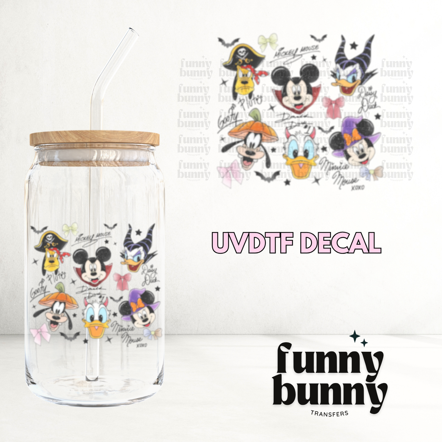 Magic Castle Spooky Friends - UVDTF Decal