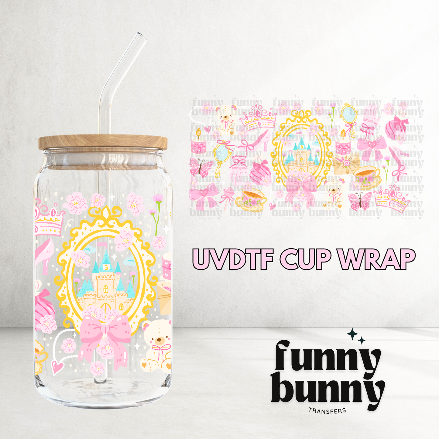 Magical Castle Essentials - 16oz UVDTF Cup Wrap