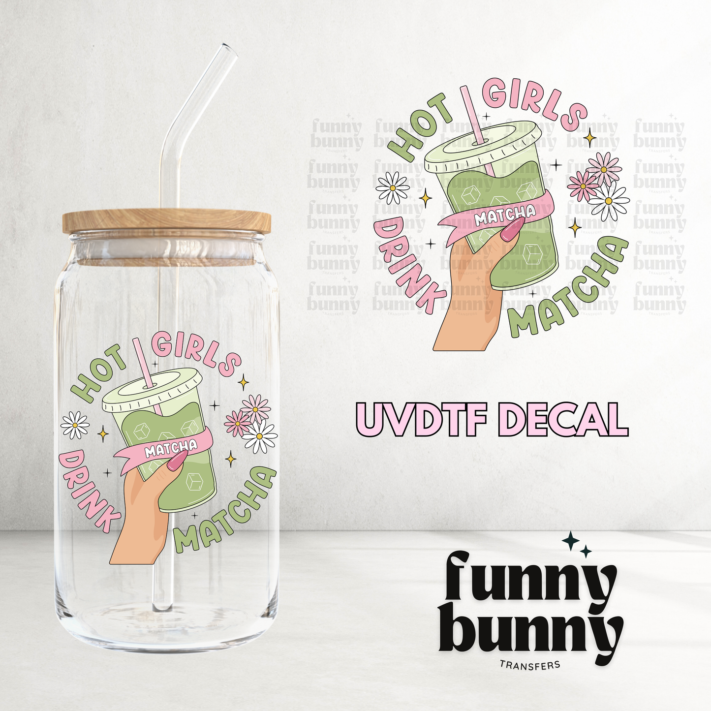 Matcha Girls - UVDTF Decal