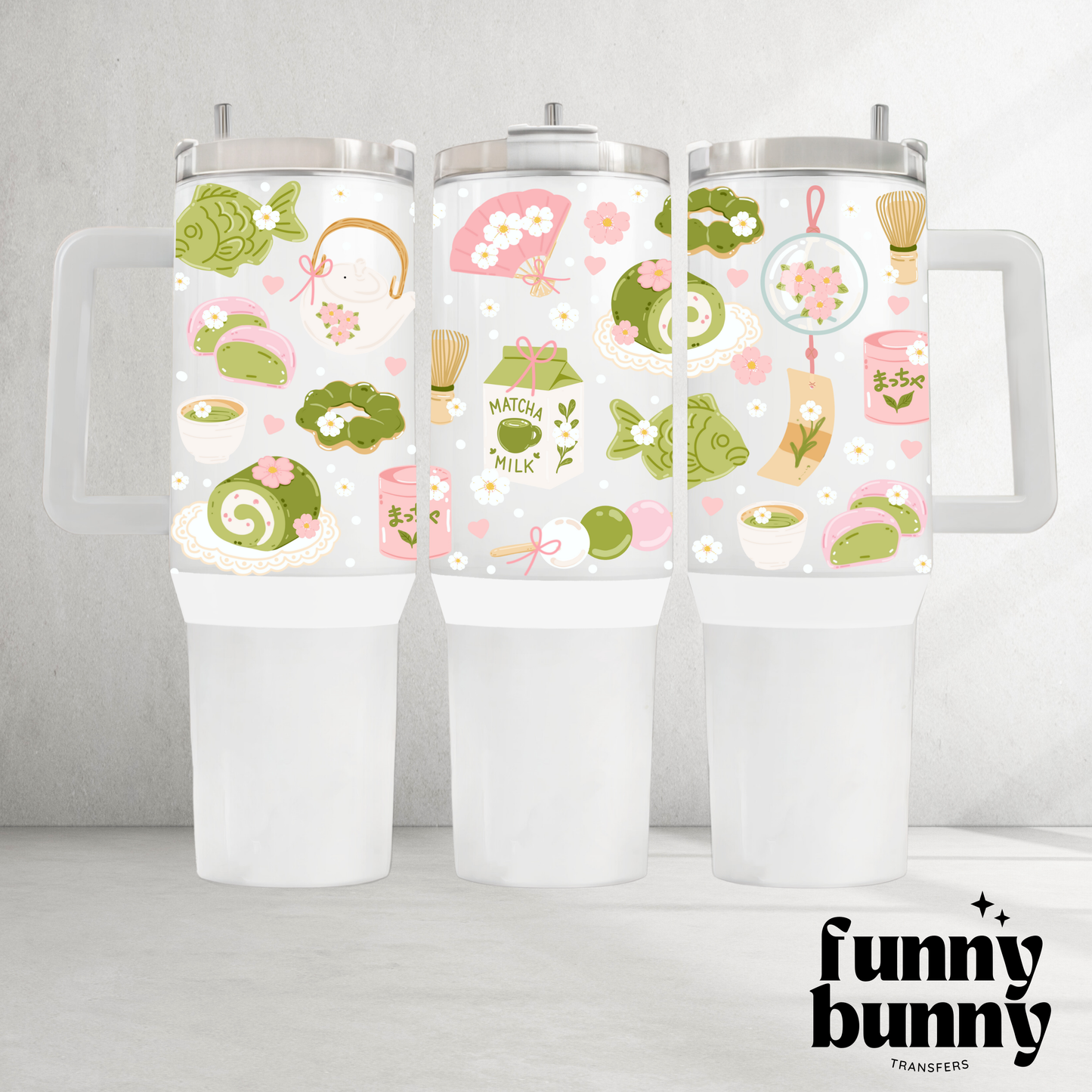 Matcha Snacks - 40oz UVDTF Tumbler Wrap