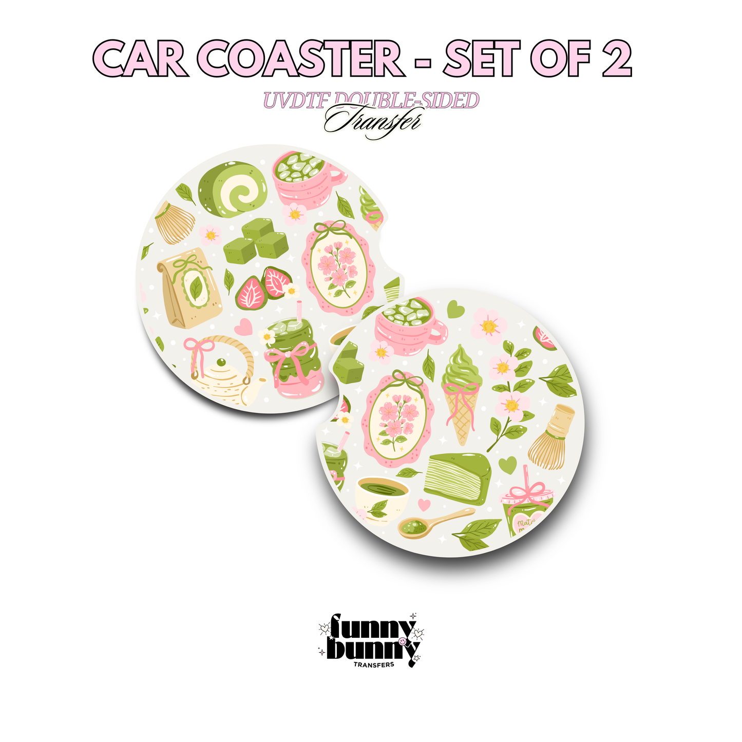Matcha Snacks - UVDTF Coaster