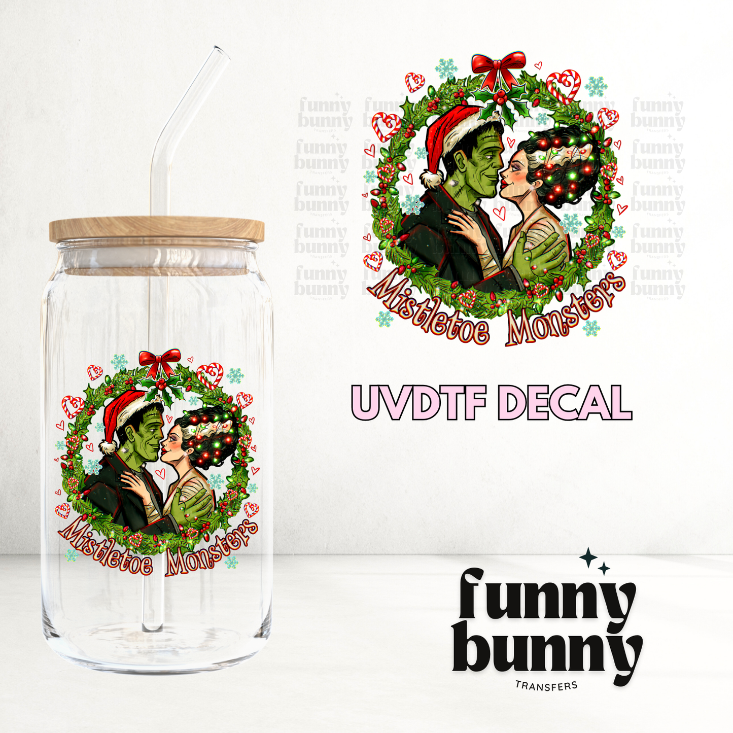 Mistletoe Monster - UVDTF Decal