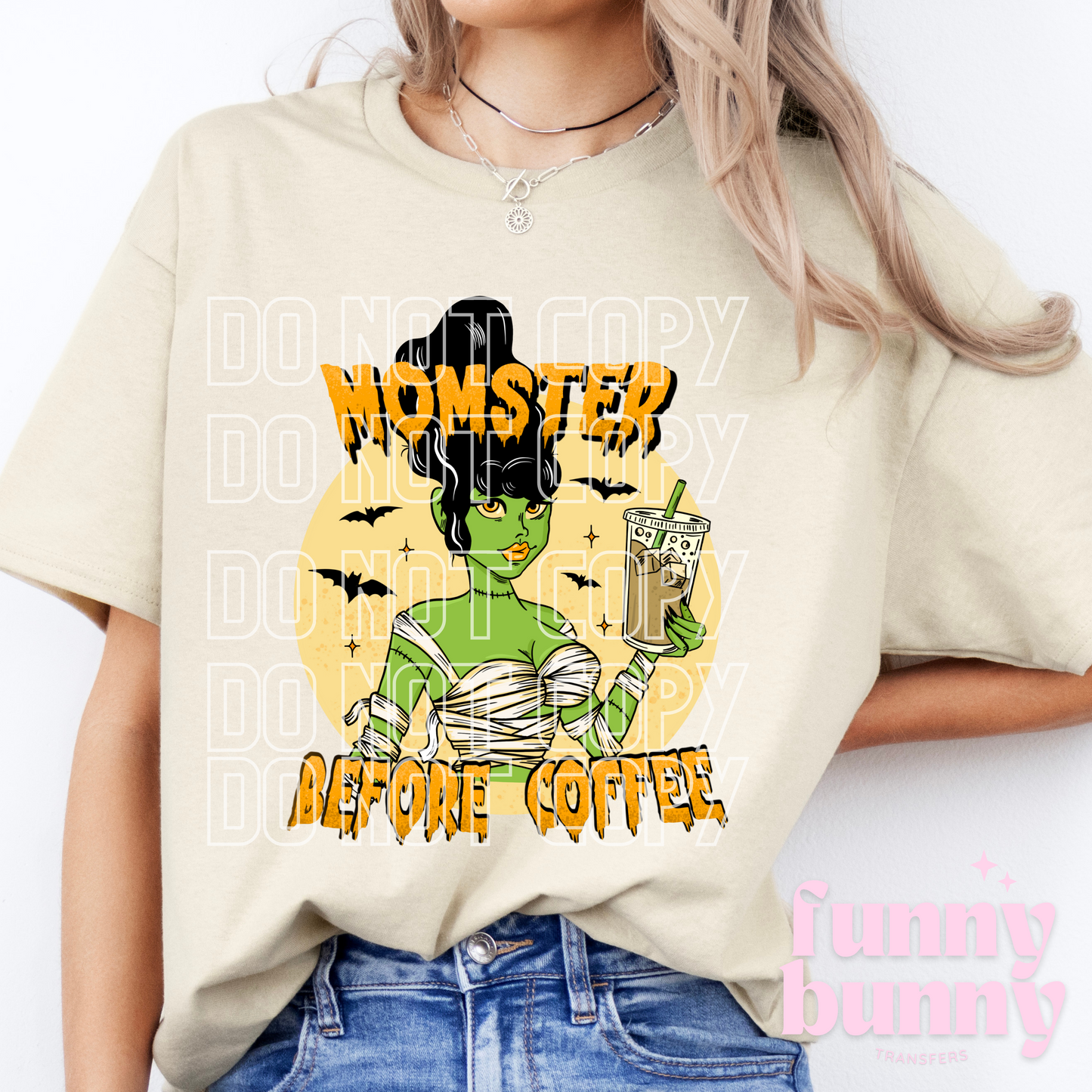 Momster Before Coffee - DTF Transfer