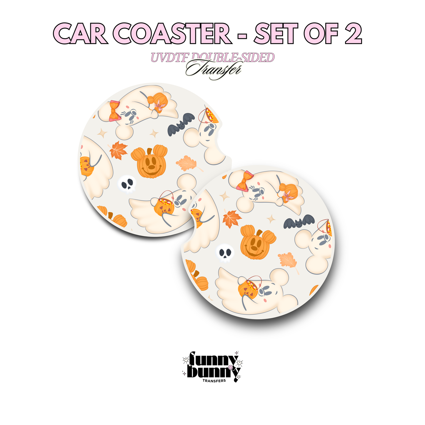 Mouse Ghost Cuties - UVDTF Coaster