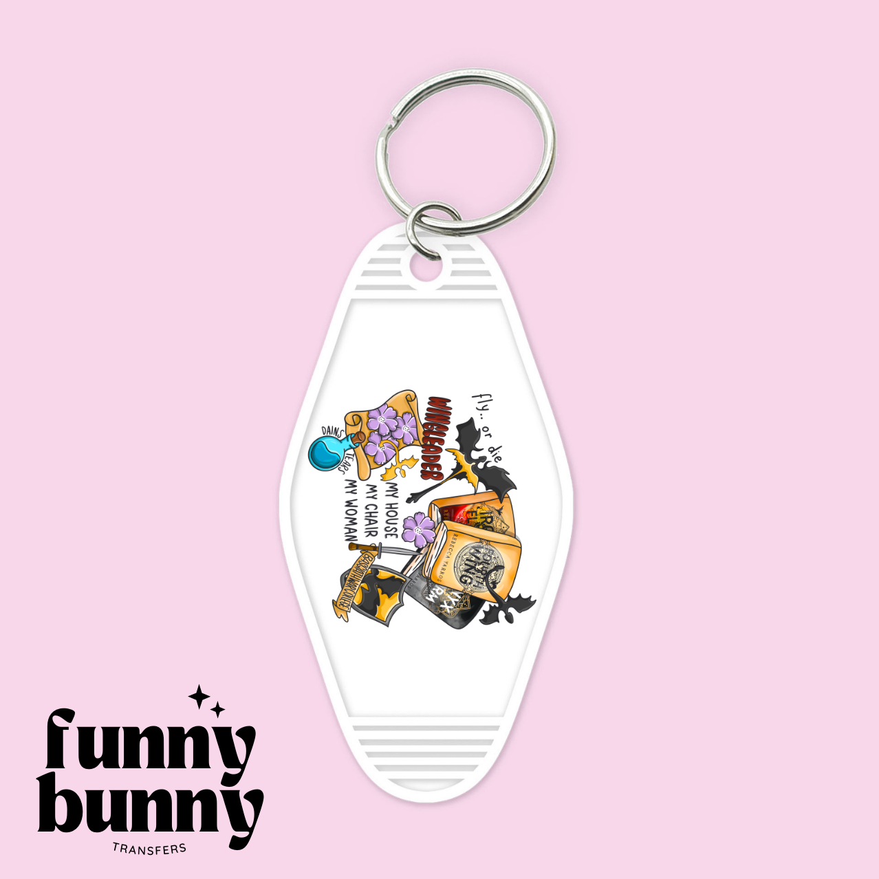 My House Chair Woman - Motel Keychain