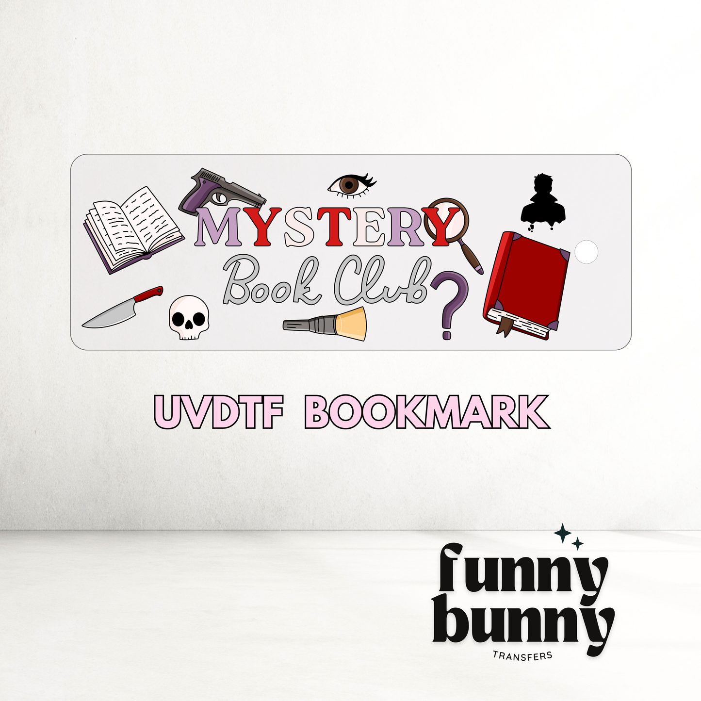 Mystery Book Club - UVDTF Bookmark Decal