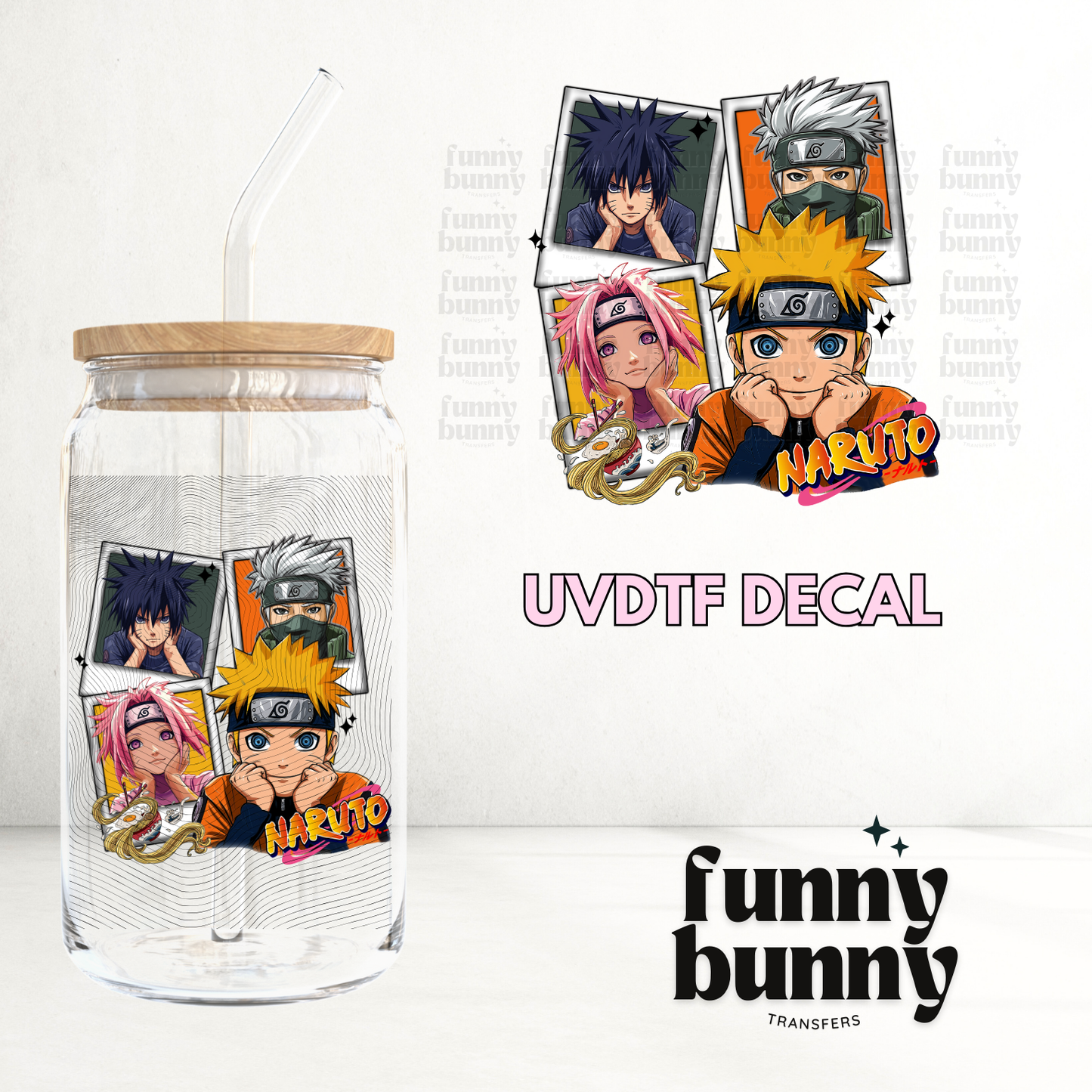 Naru Cuties - UVDTF Decal