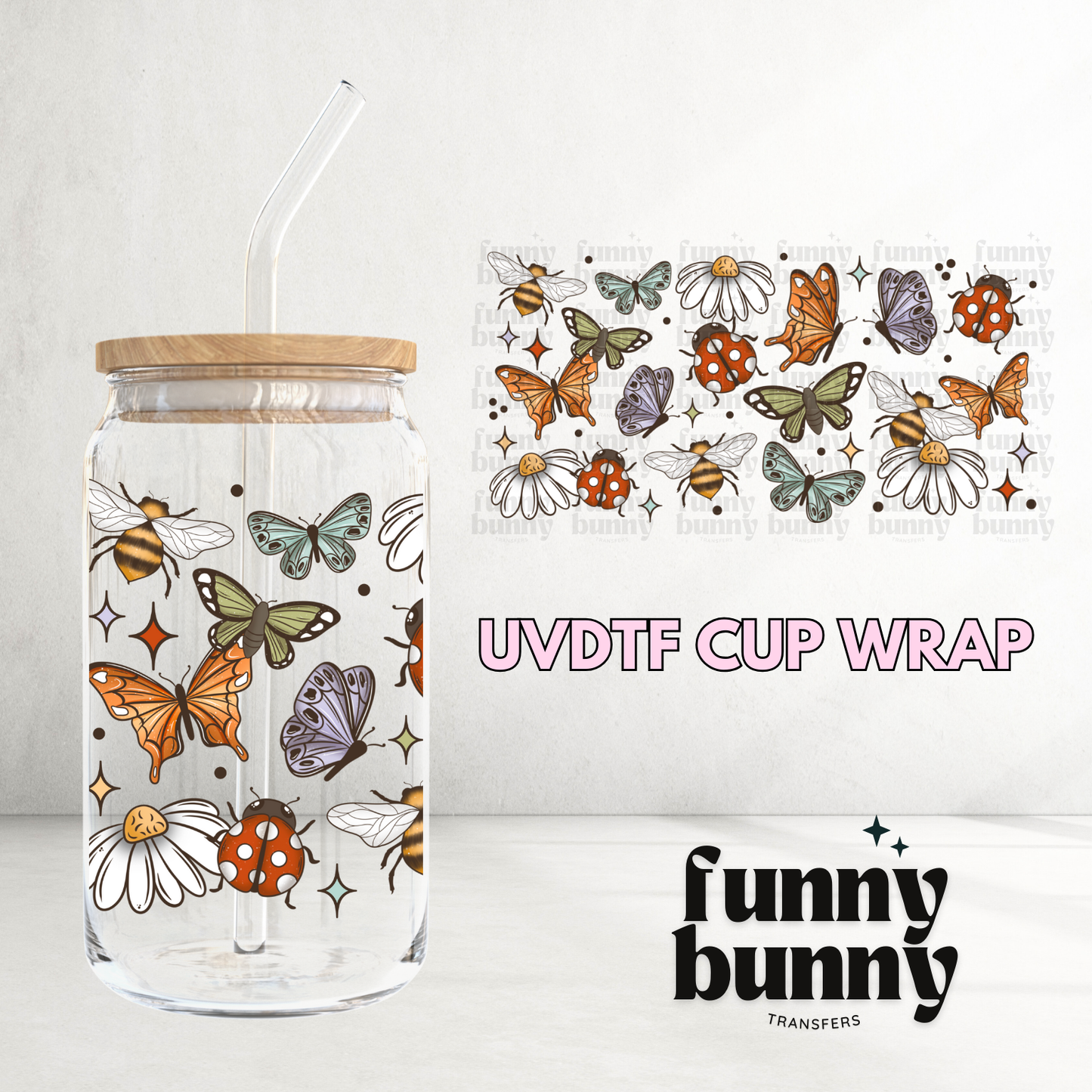 Nature Creatures - 16oz UVDTF Cup Wrap