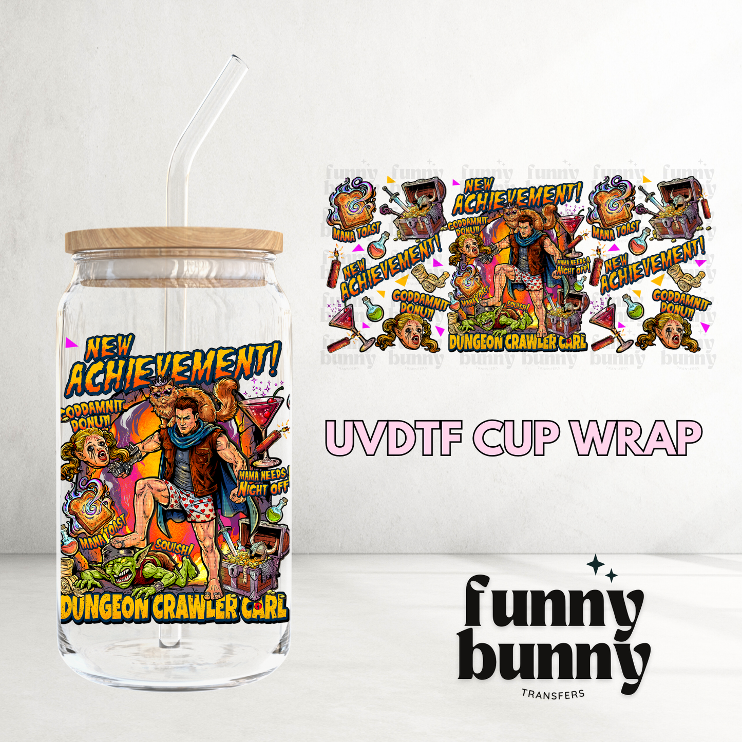 New Achievement - 16oz UVDTF Cup Wrap