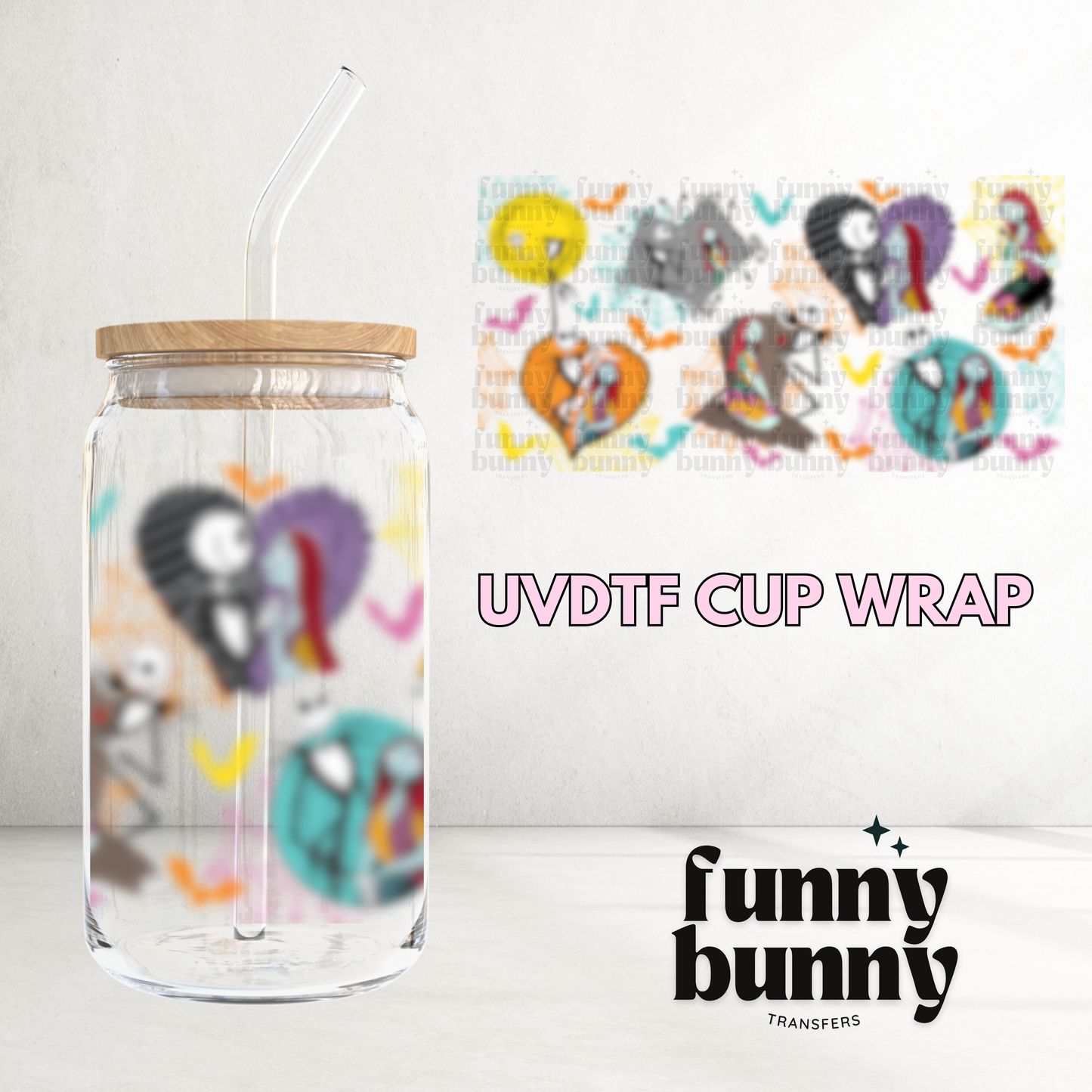 Nightmare Love - 16oz UVDTF Cup Wrap