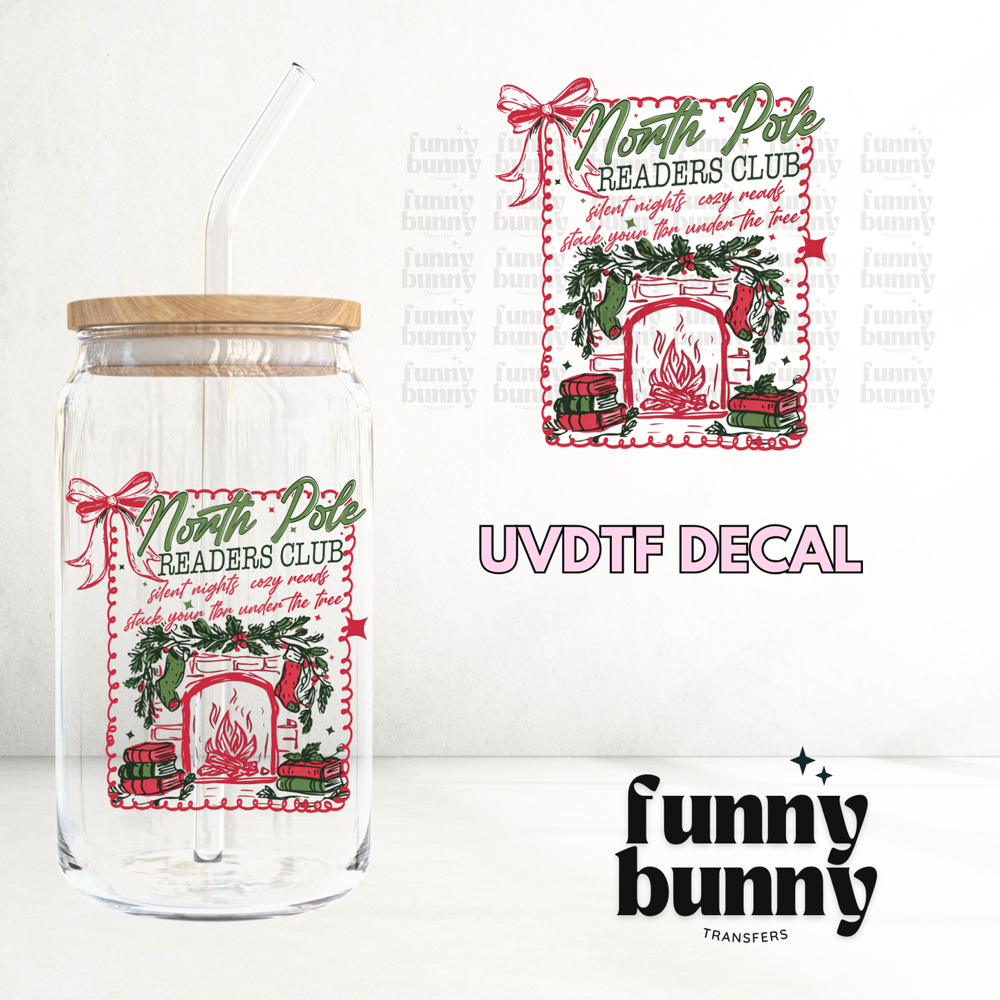 North Pole Readers Club - UVDTF Decal