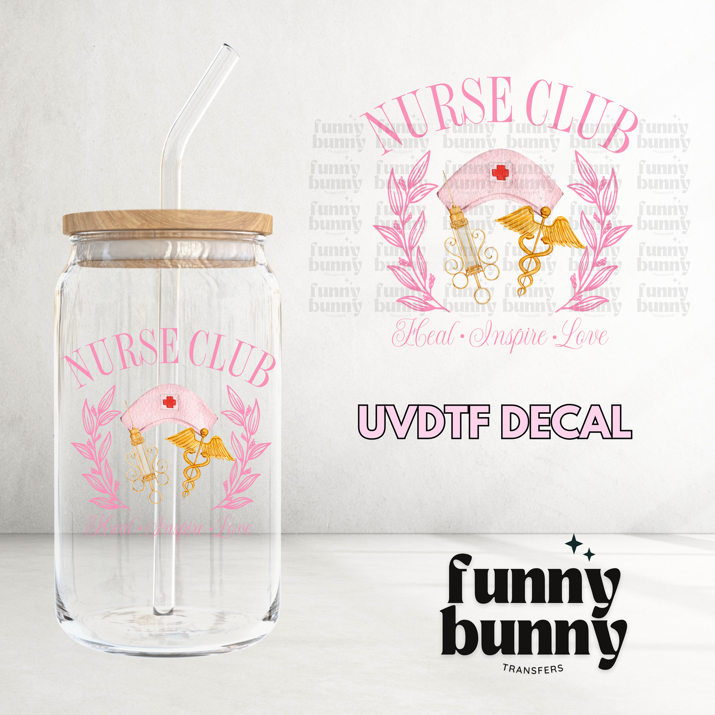 Nurse Club Era - UVDTF Decal
