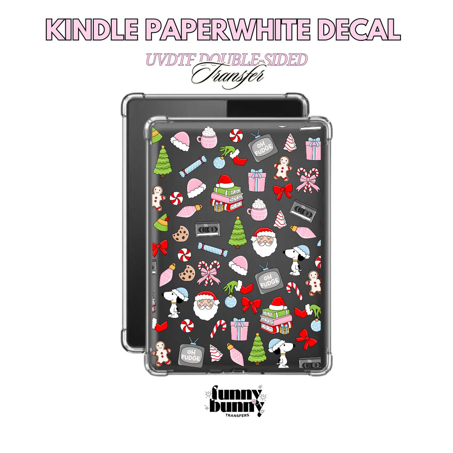 Oh Fudge Xmas Doodles - Kindle Decal