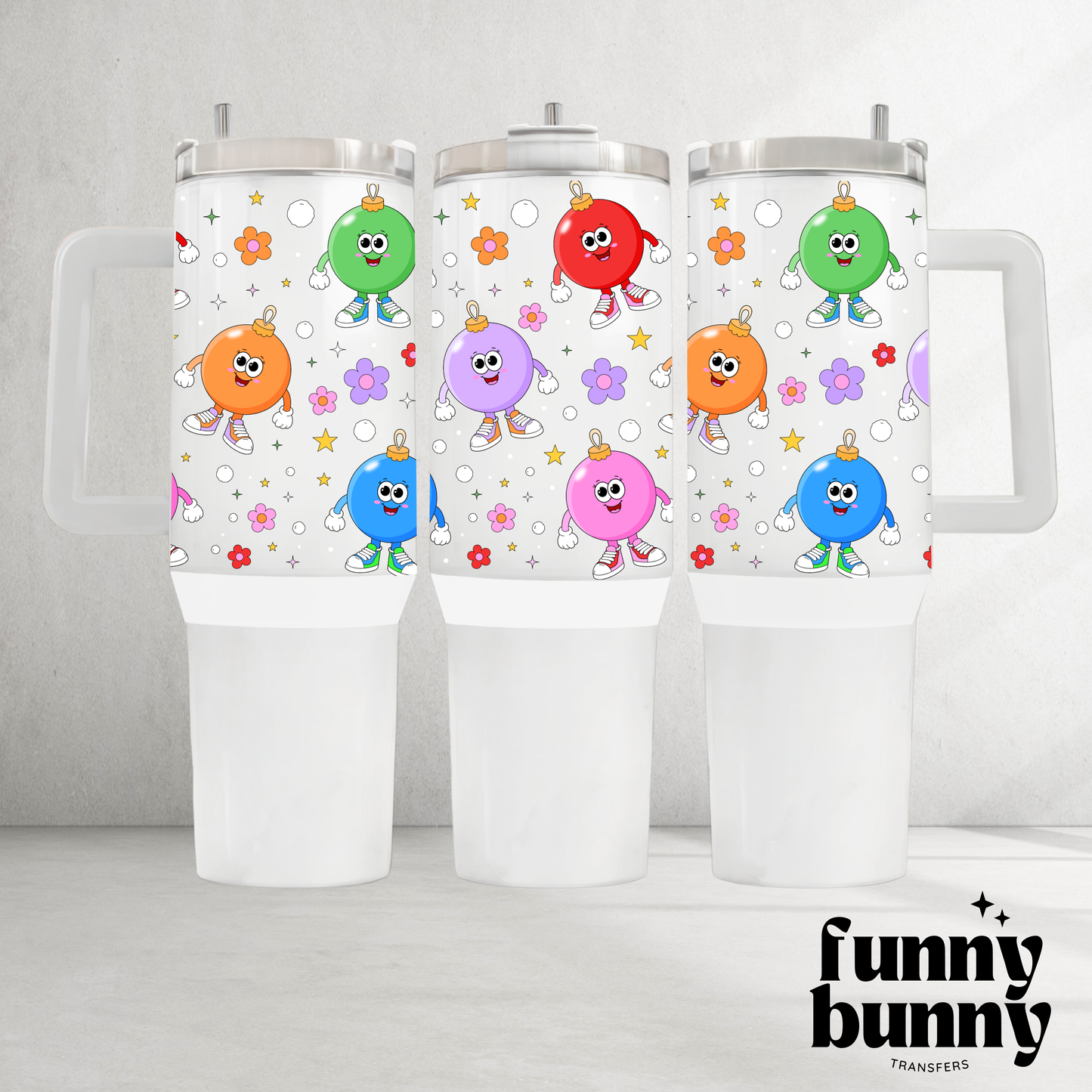 Ornaments Buddies - 40oz UVDTF Tumbler Wrap