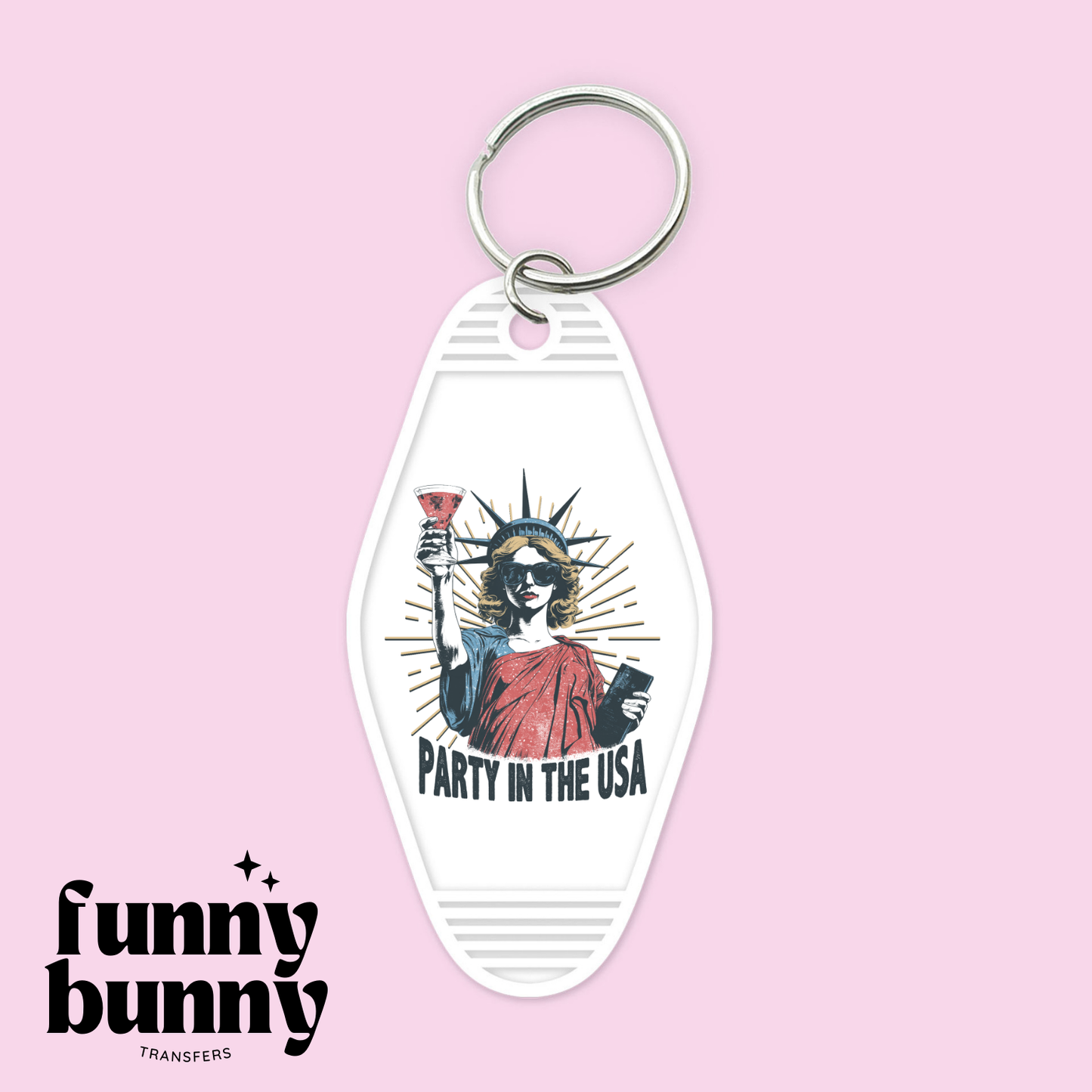 Party In The USA - Motel Keychain
