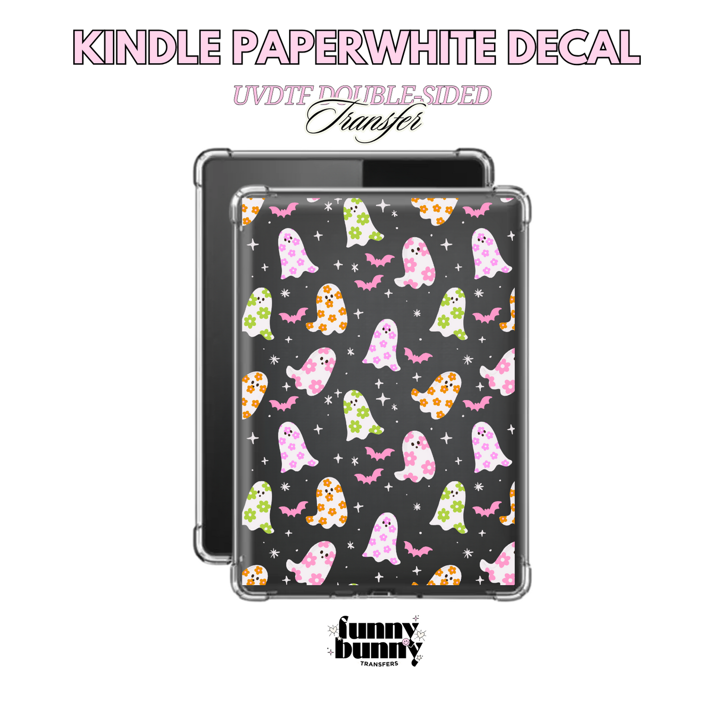 Pastel Bats & Ghosties - Kindle Decal