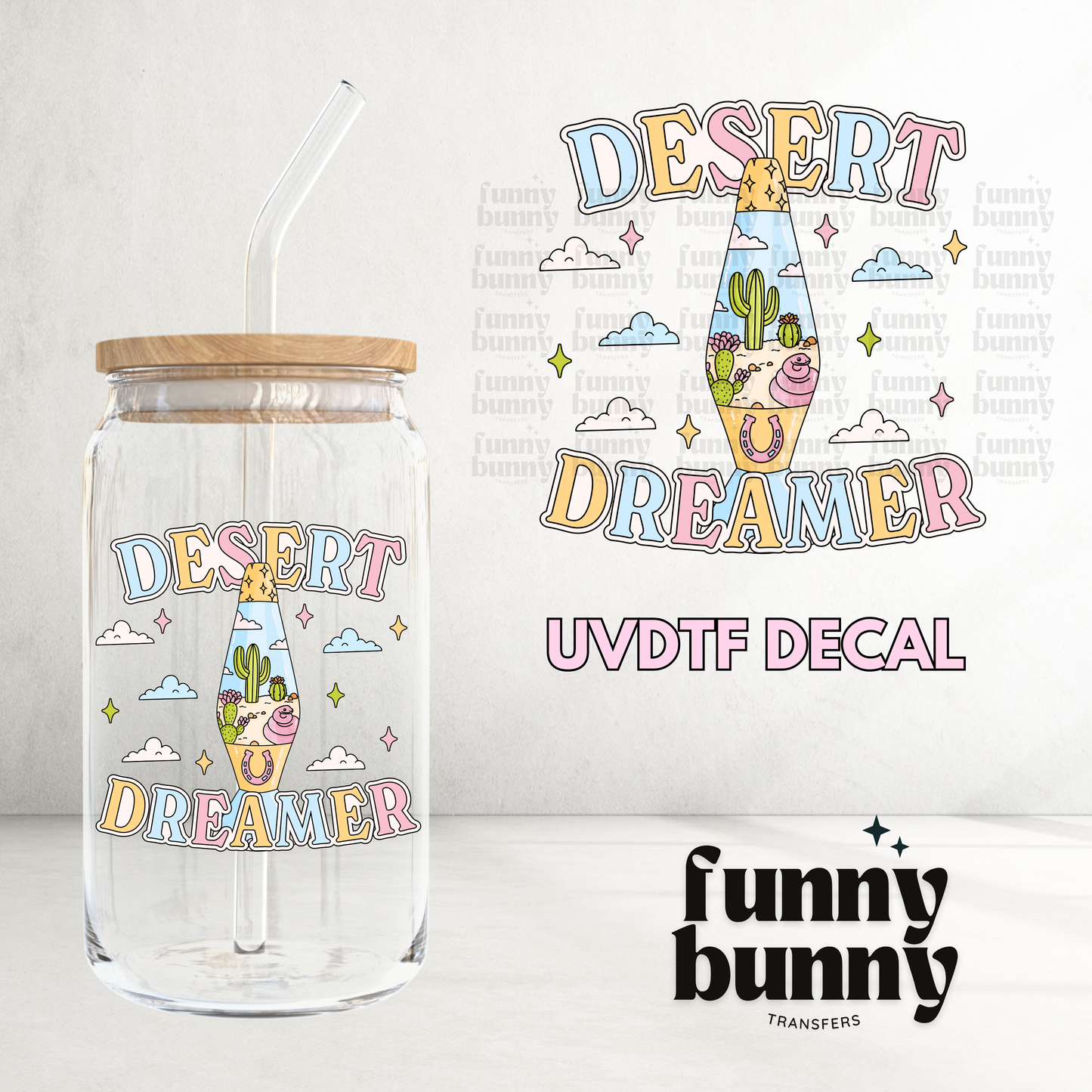 Pastel Desert Dreamer - UVDTF Decal