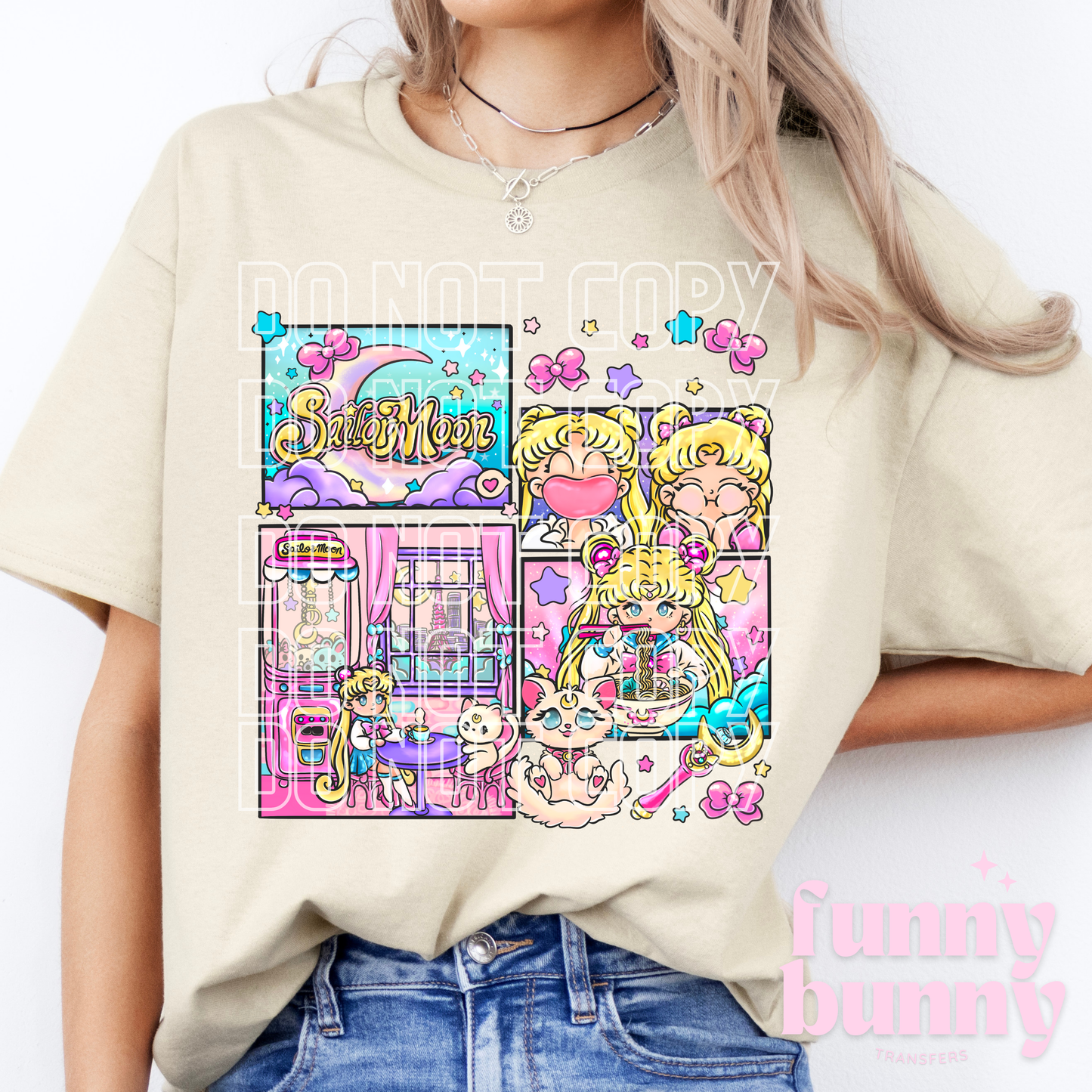 Pastel Moon Girl - DTF Transfer