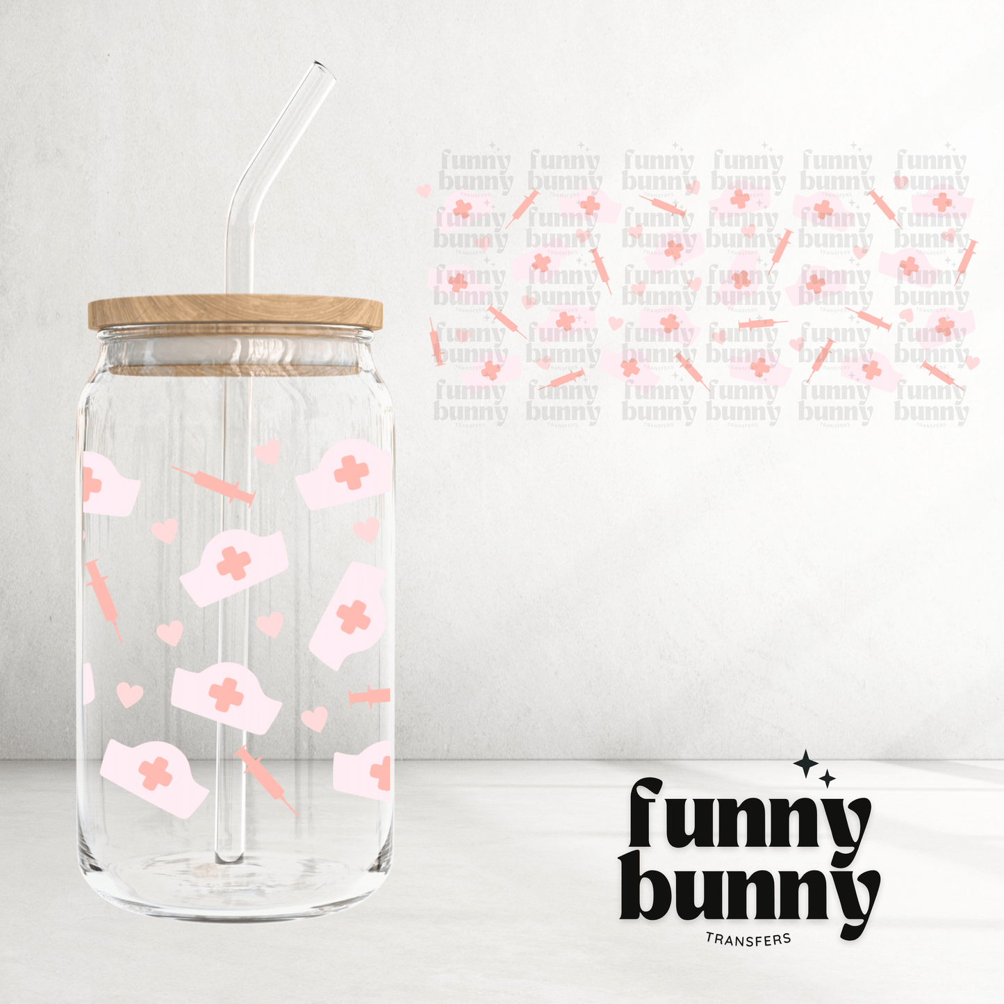 Pastel Nurse - 16oz UVDTF Cup Wrap