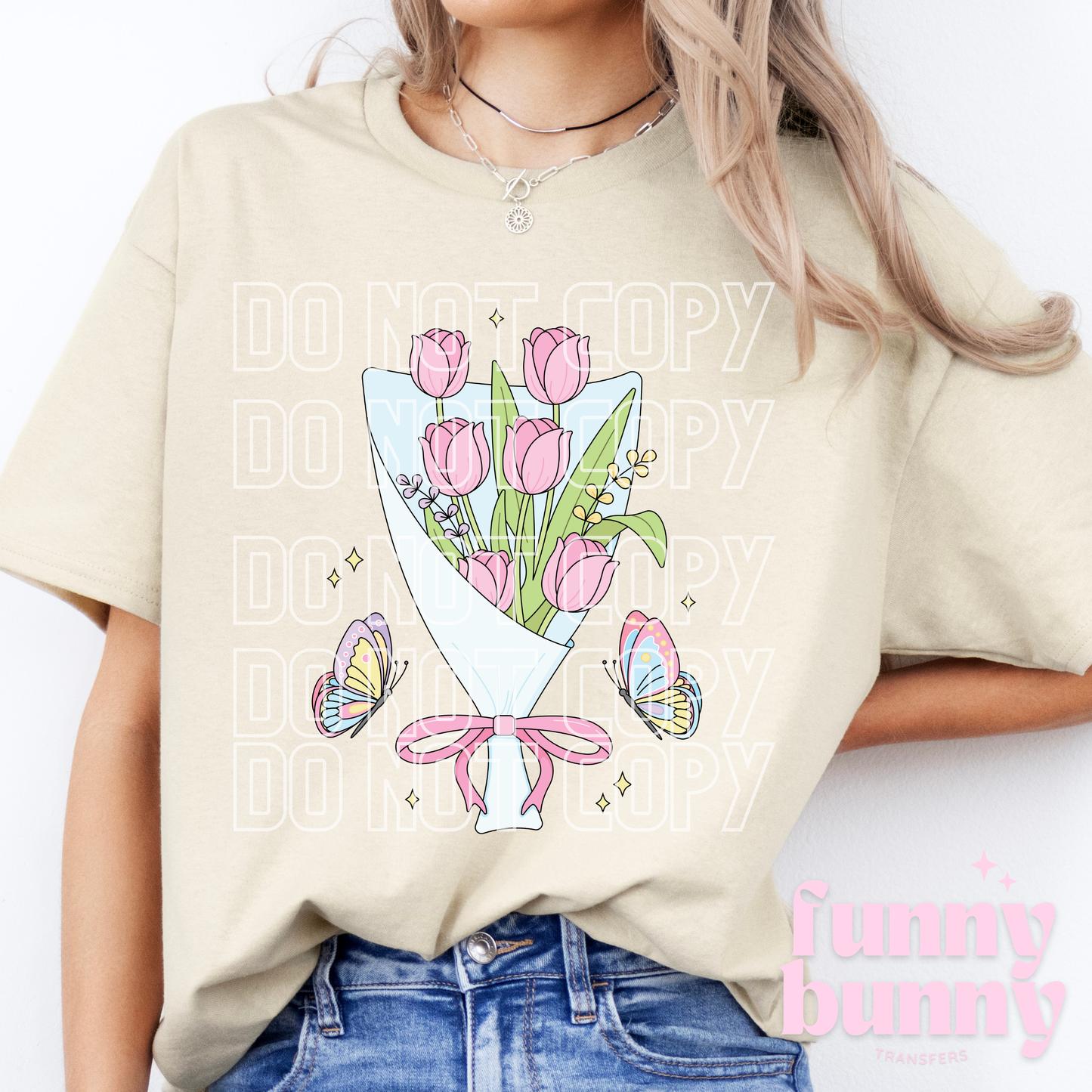 Pastel Tulip Bouquet - DTF Transfer
