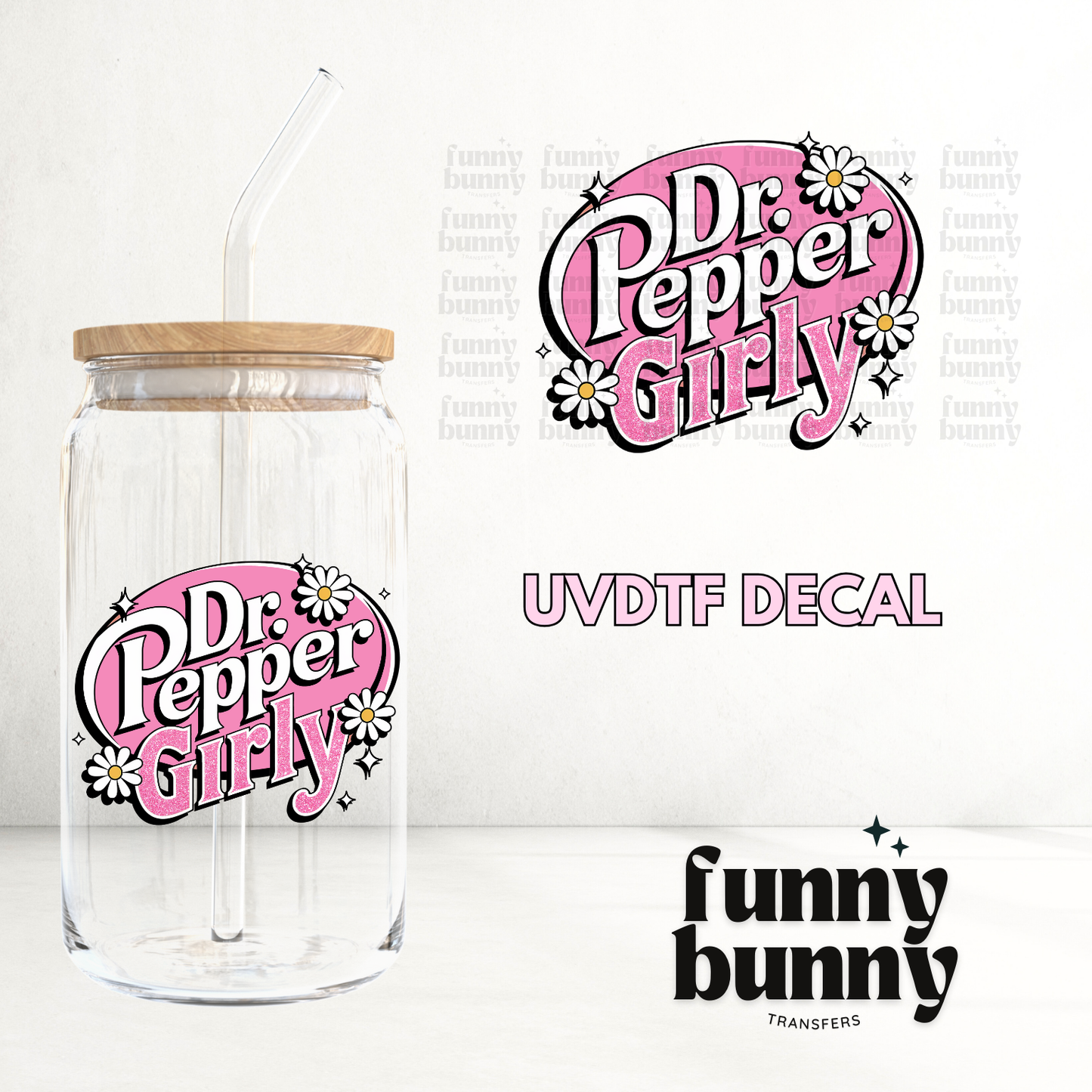 Pepper Girly Pink - UVDTF Decal