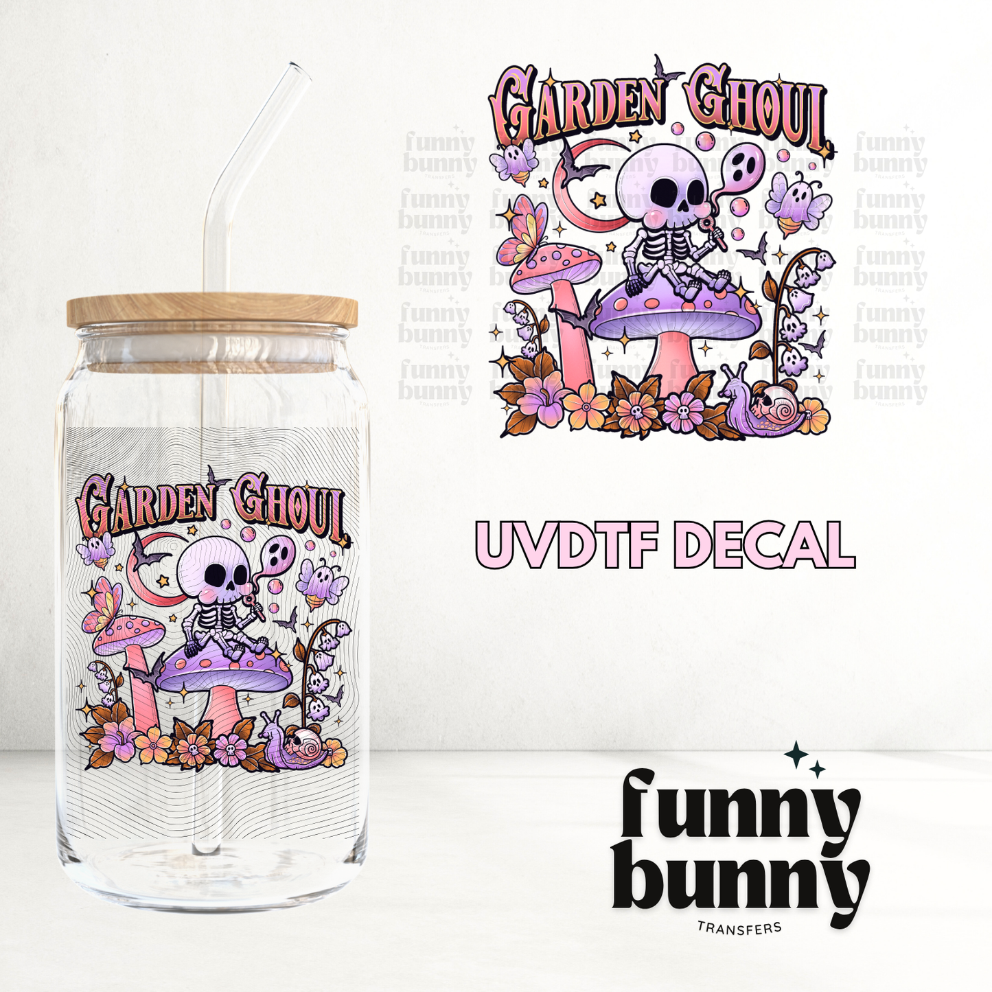 Pink Garden Ghoul - UVDTF Decal