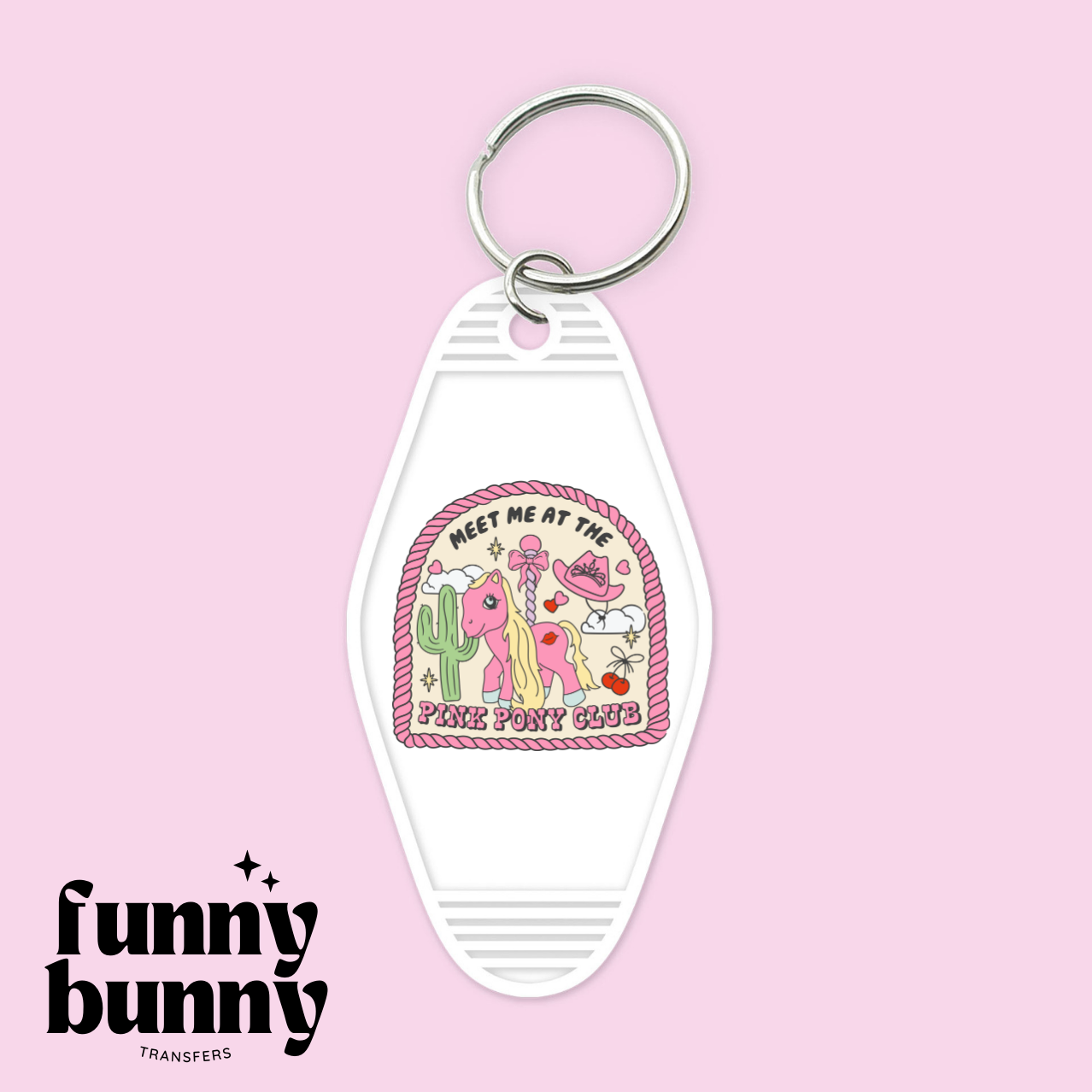 Pink Pony Club Vibes - Motel Keychain