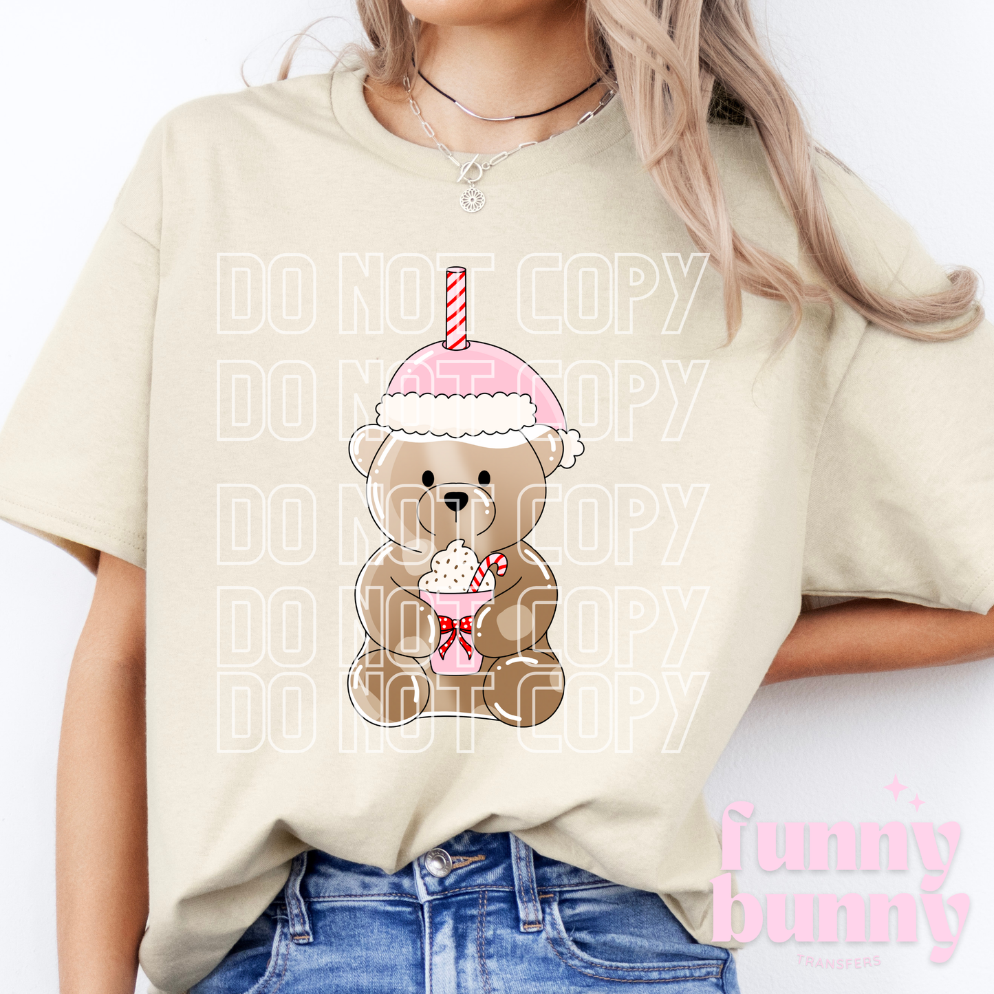 Pink Starbies Bear - DTF Transfer