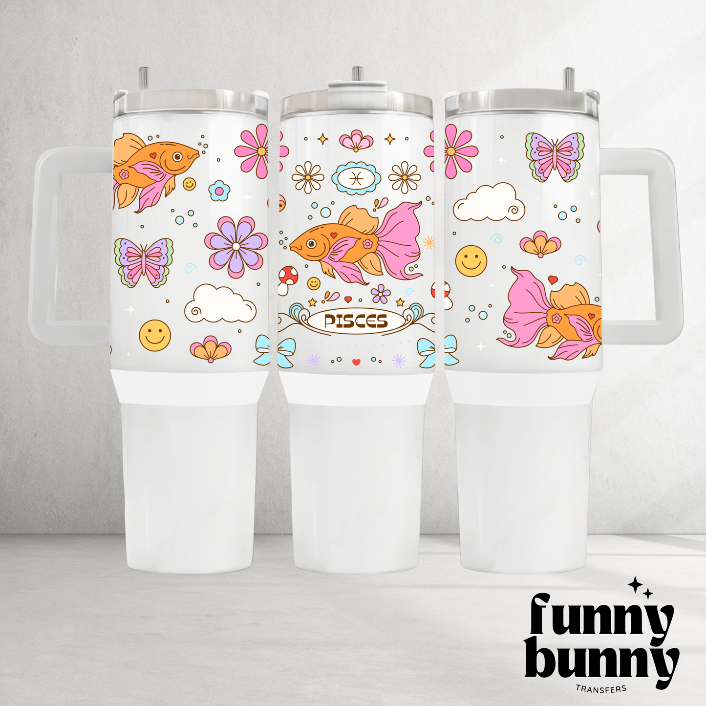 Pisces Zodiac - 40oz UVDTF Tumbler Wrap