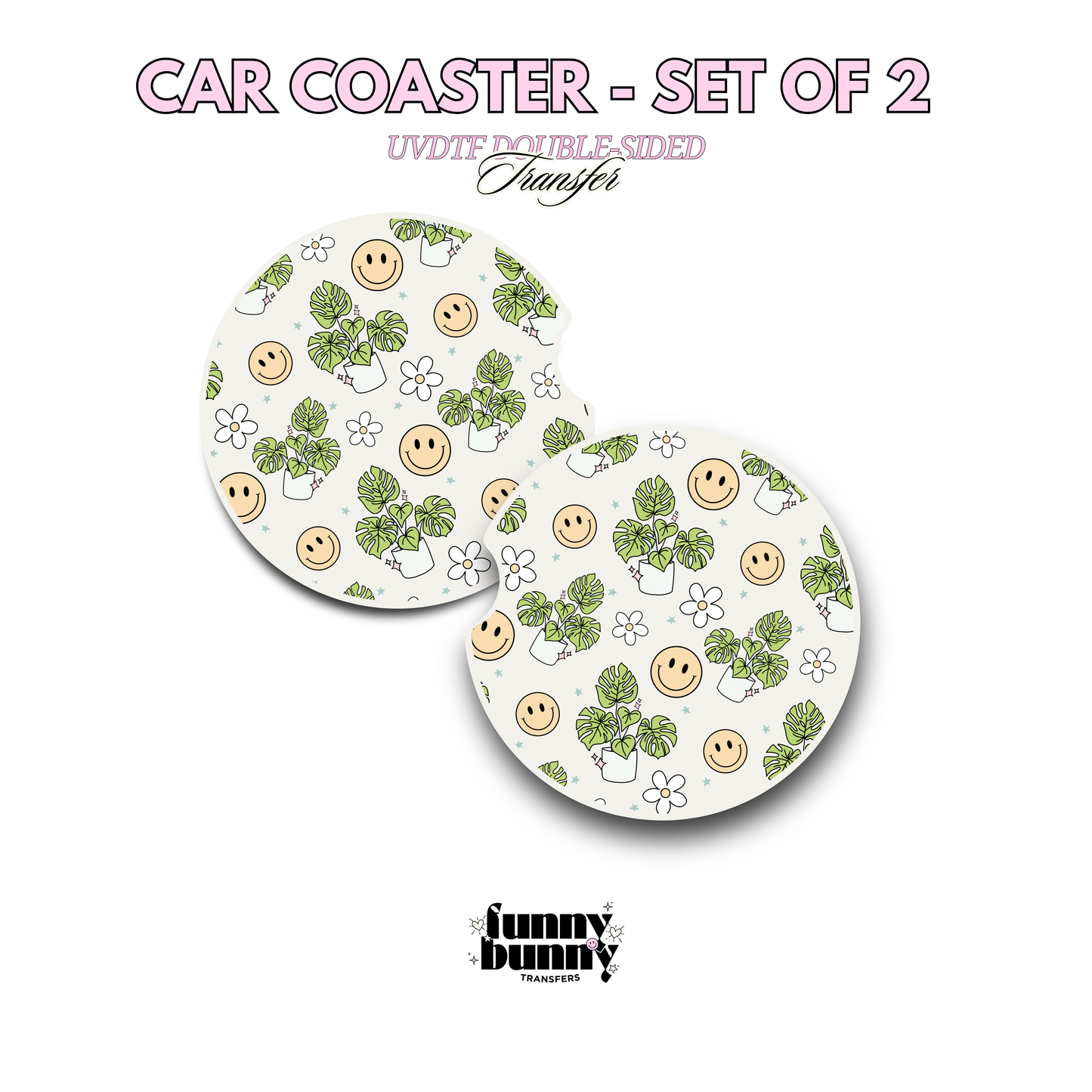 Plant Mom Vibes - UVDTF Coaster