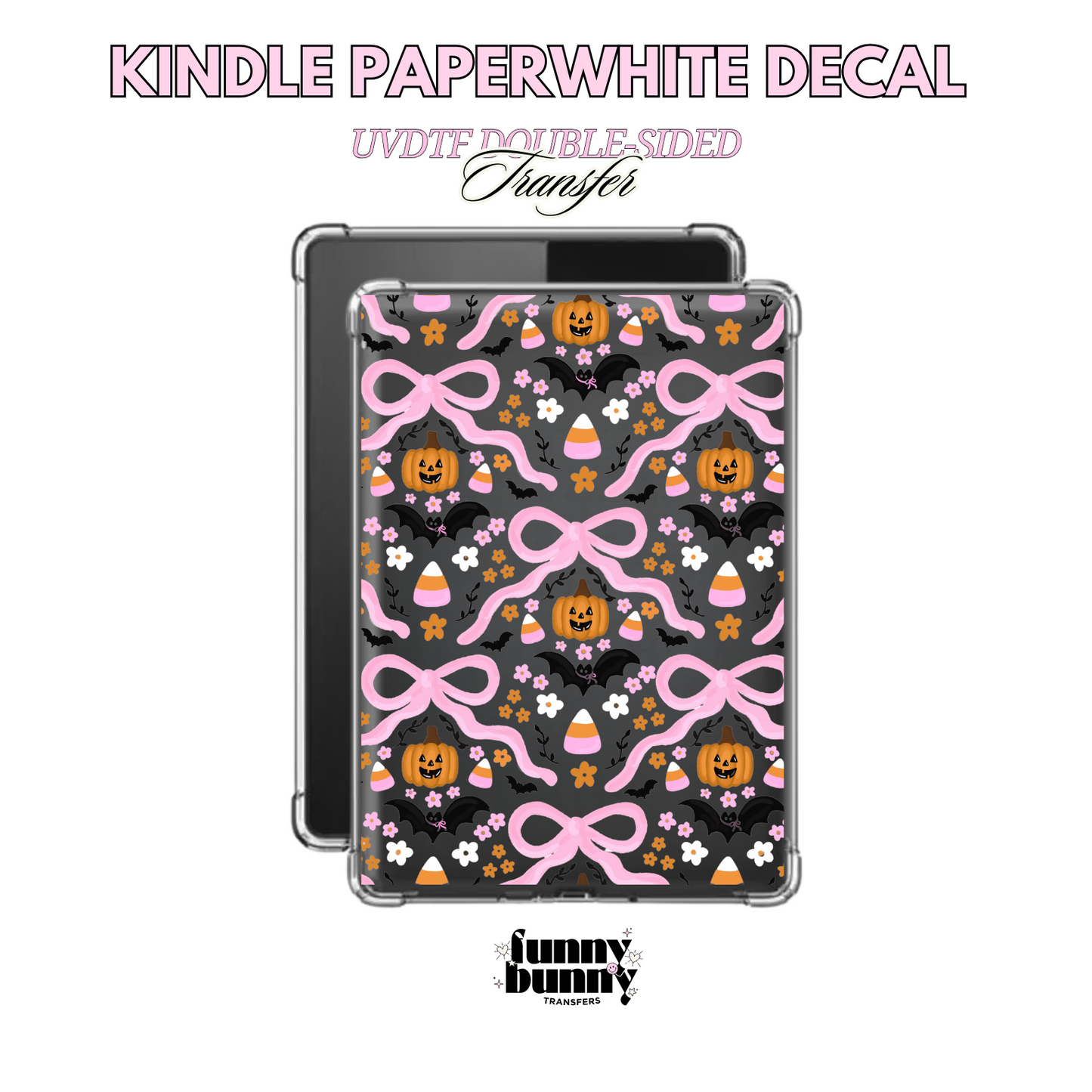 Pumpkin Bow Cuties - Kindle Decal