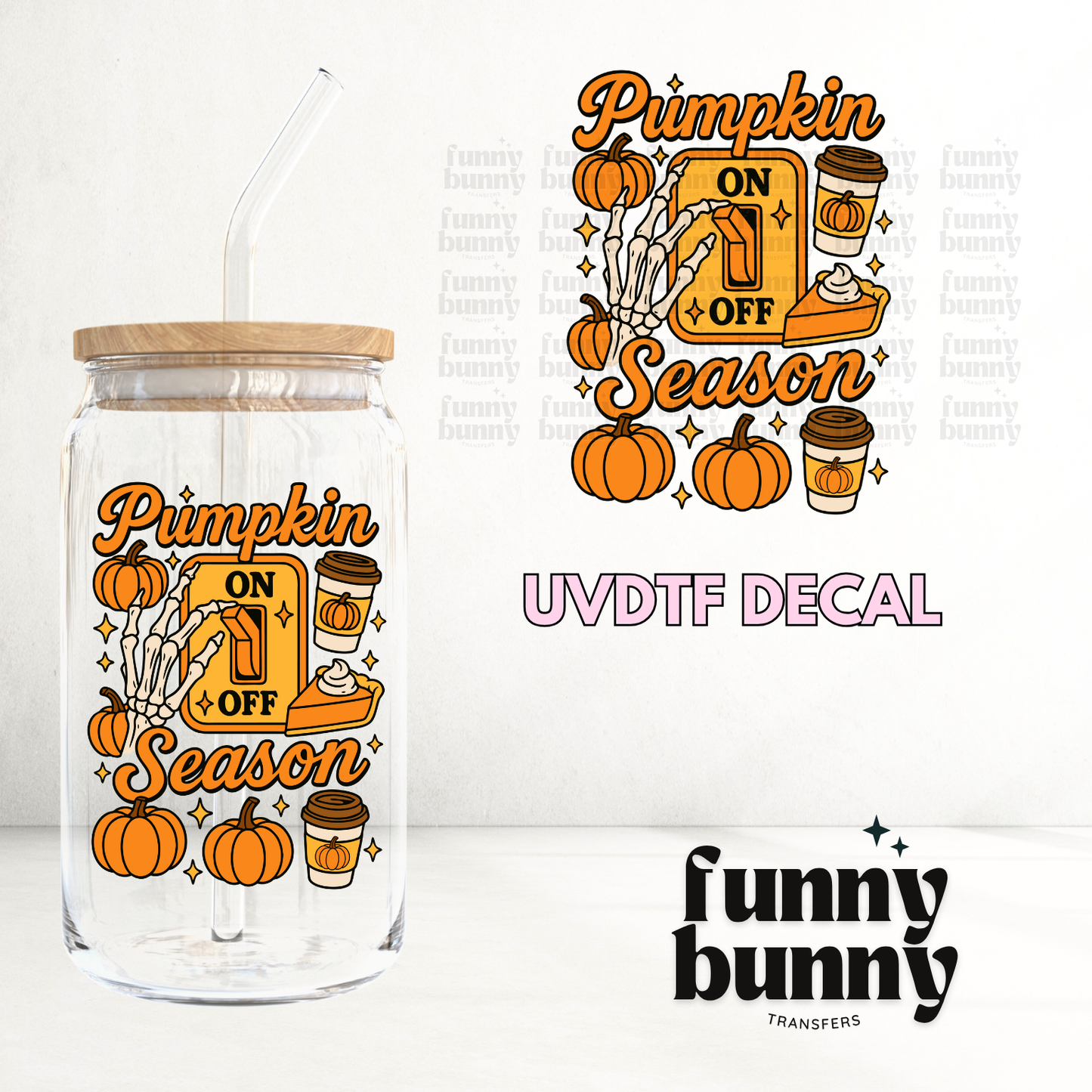 Pumpkin On - UVDTF Decal
